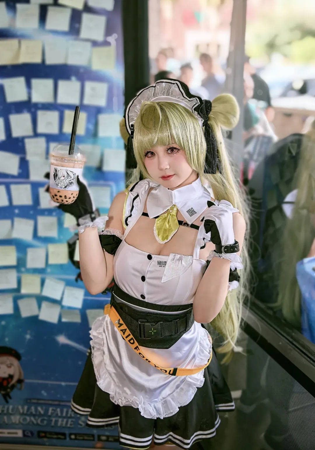 【索达cos】胜利女神：妮姬的女仆装，午后的元气奶茶时光