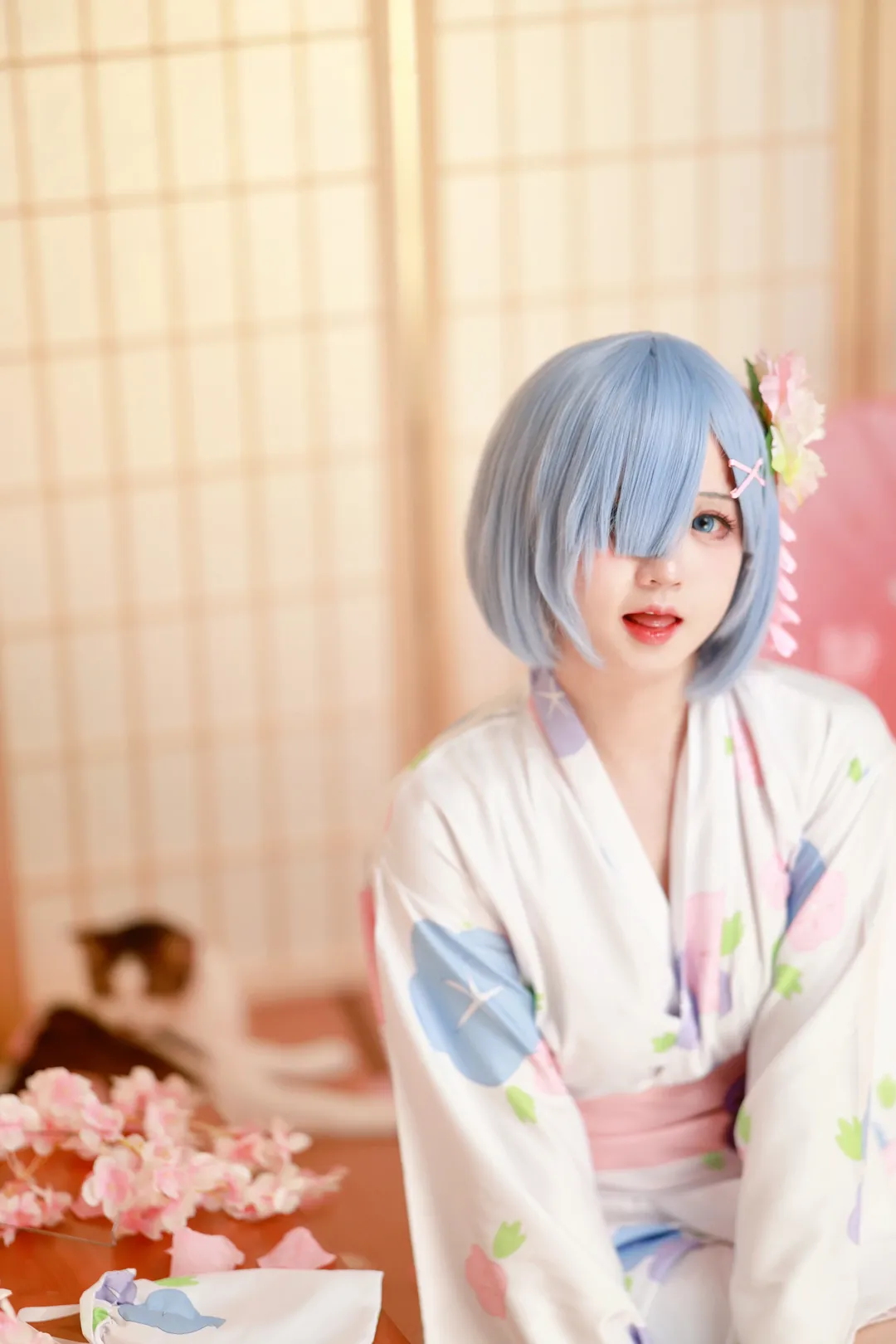 【蕾姆cos】Re:0的春日和风浴衣记录 - 第 2 张
