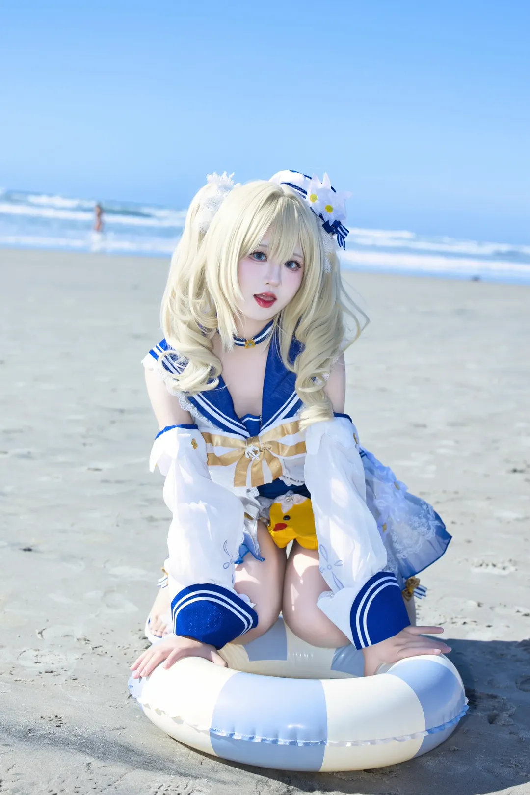 【芭芭拉cos】原神的夏日海岸，与泳装芭芭拉一起感受清凉 - 第 3 张