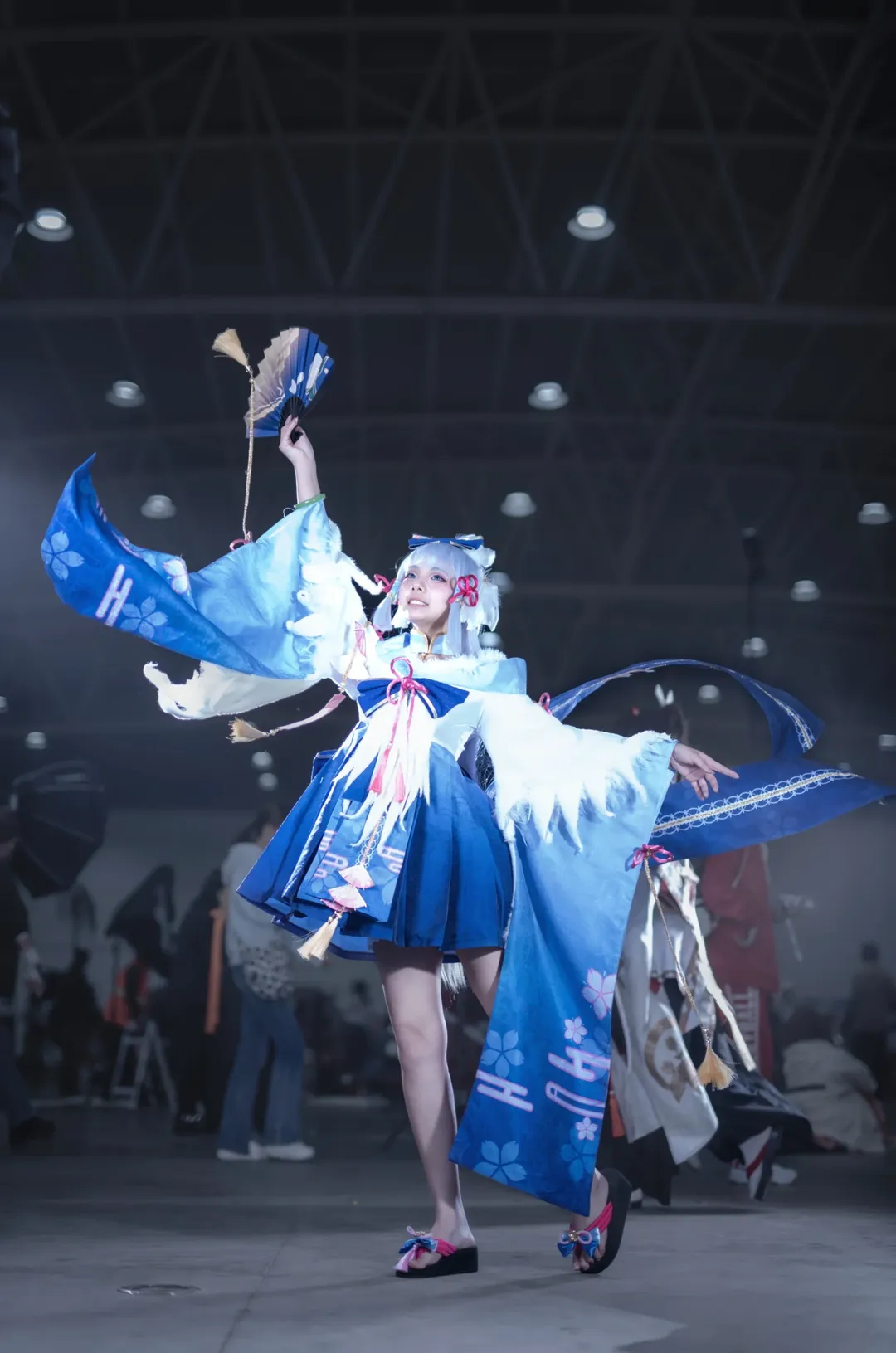 【神里绫华cos】原神白鹭公主的扇舞漫展分享 - 第 2 张