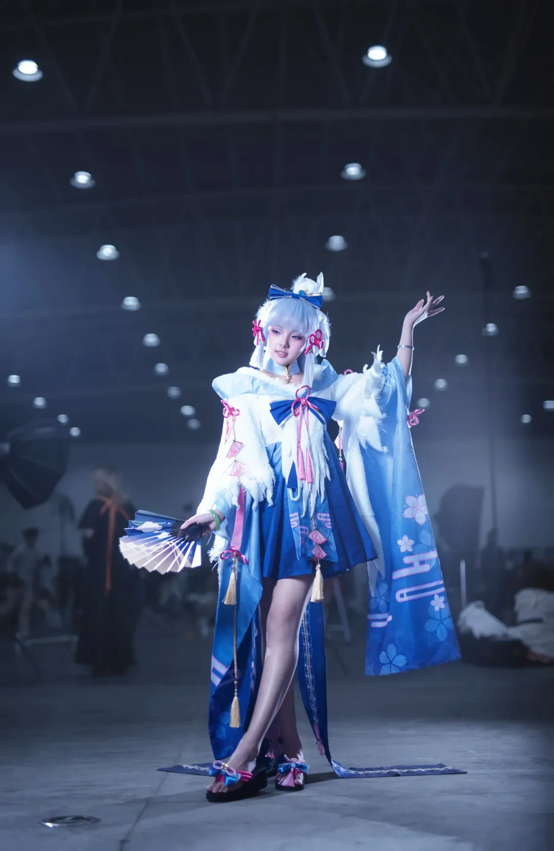 【神里绫华cos】原神白鹭公主的扇舞漫展分享 - 第 5 张