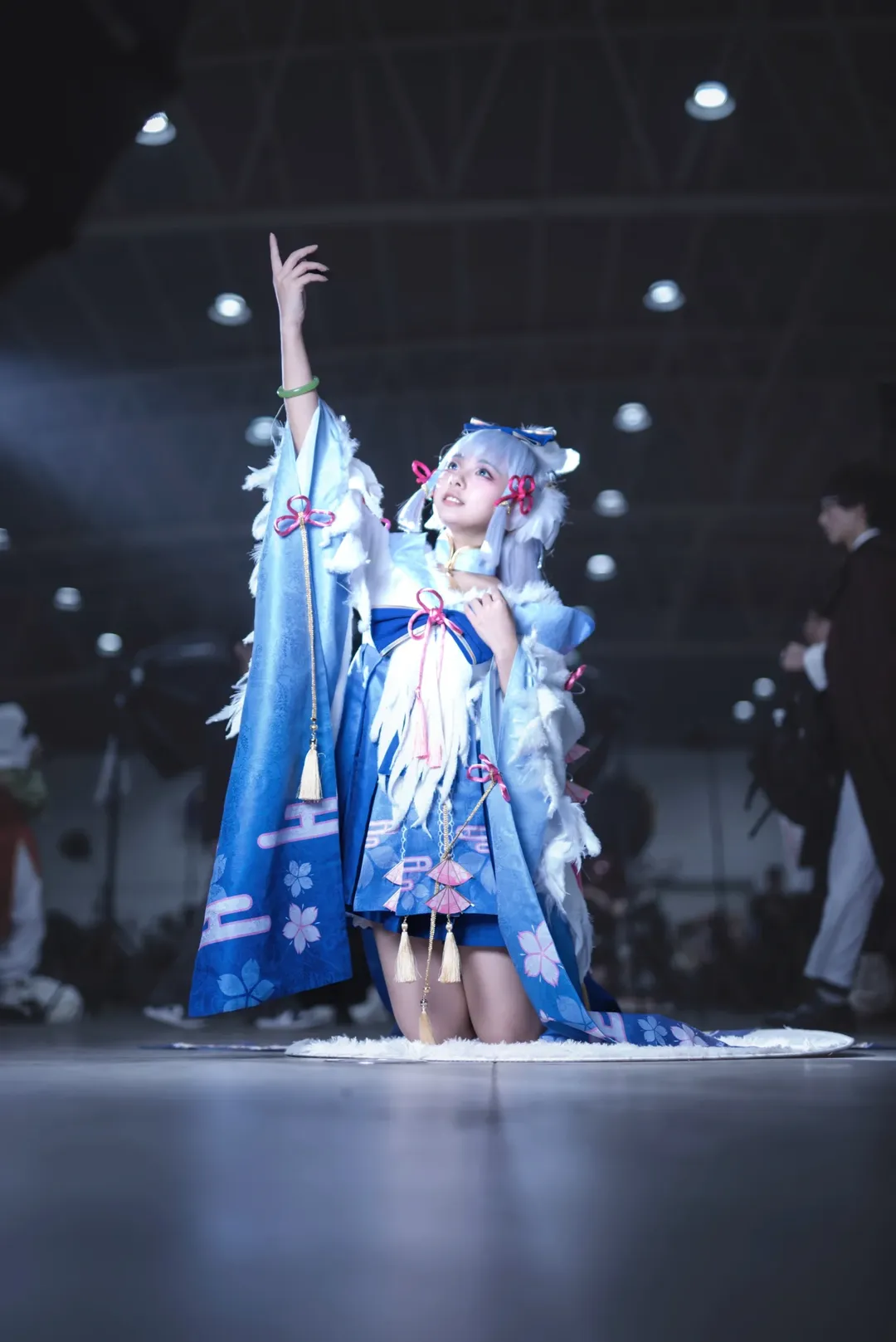 【神里绫华cos】原神白鹭公主的扇舞漫展分享 - 第 9 张
