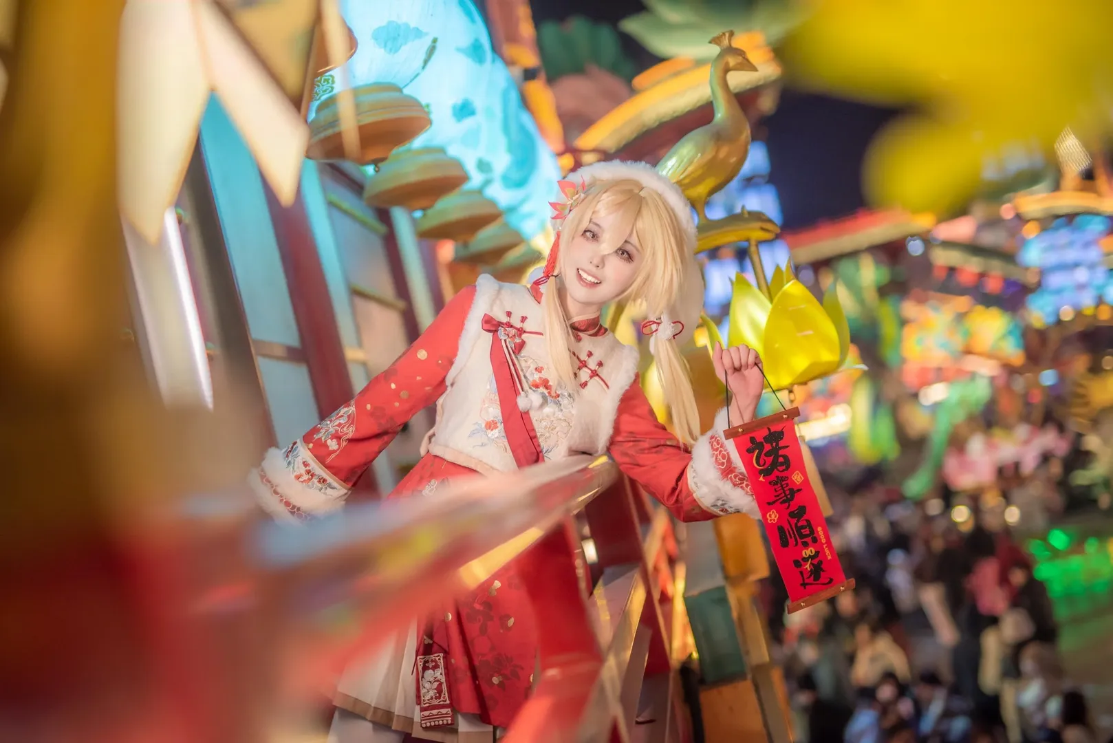 【荧cos】青岛的国风灯会夜景太有海灯节氛围了 - 第 7 张