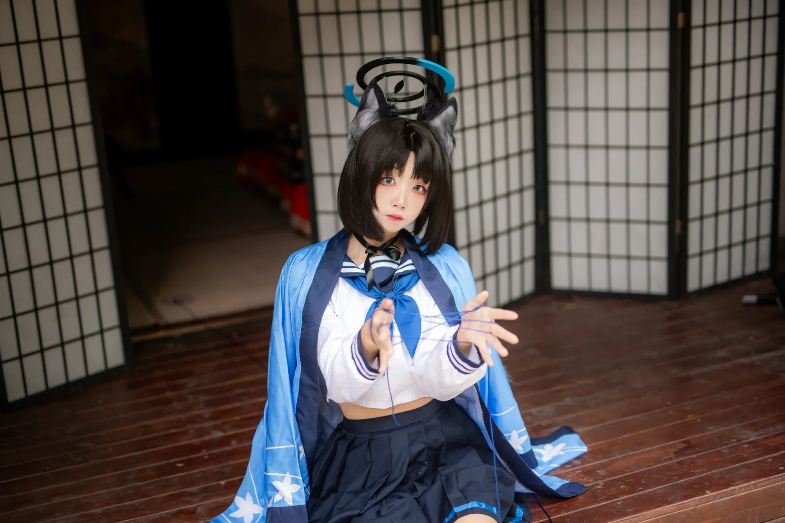 【桔梗cos】蔚蓝档案里的猫系少女 - 第 3 张