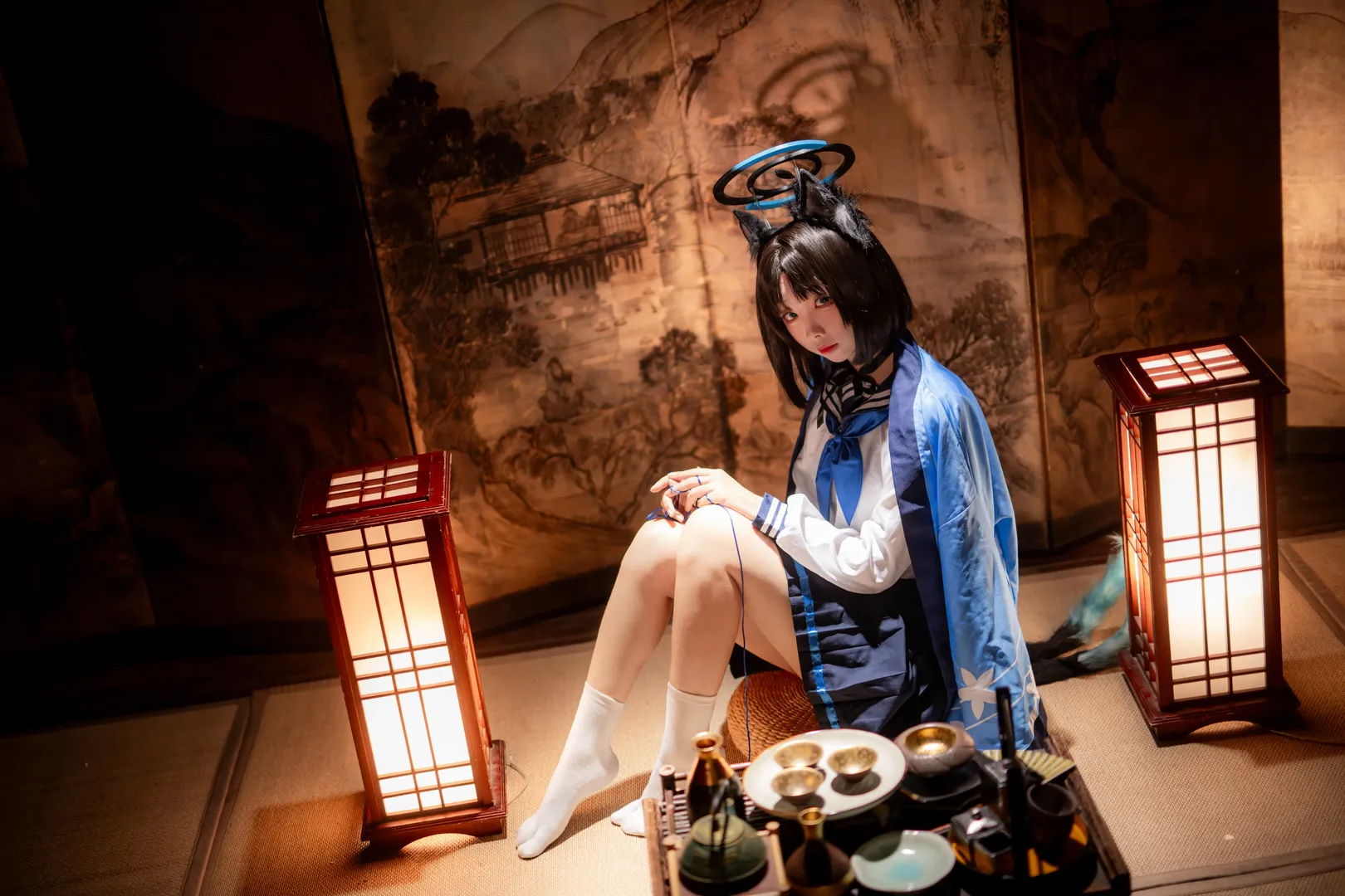 【桔梗cos】蔚蓝档案里的猫系少女 - 第 5 张