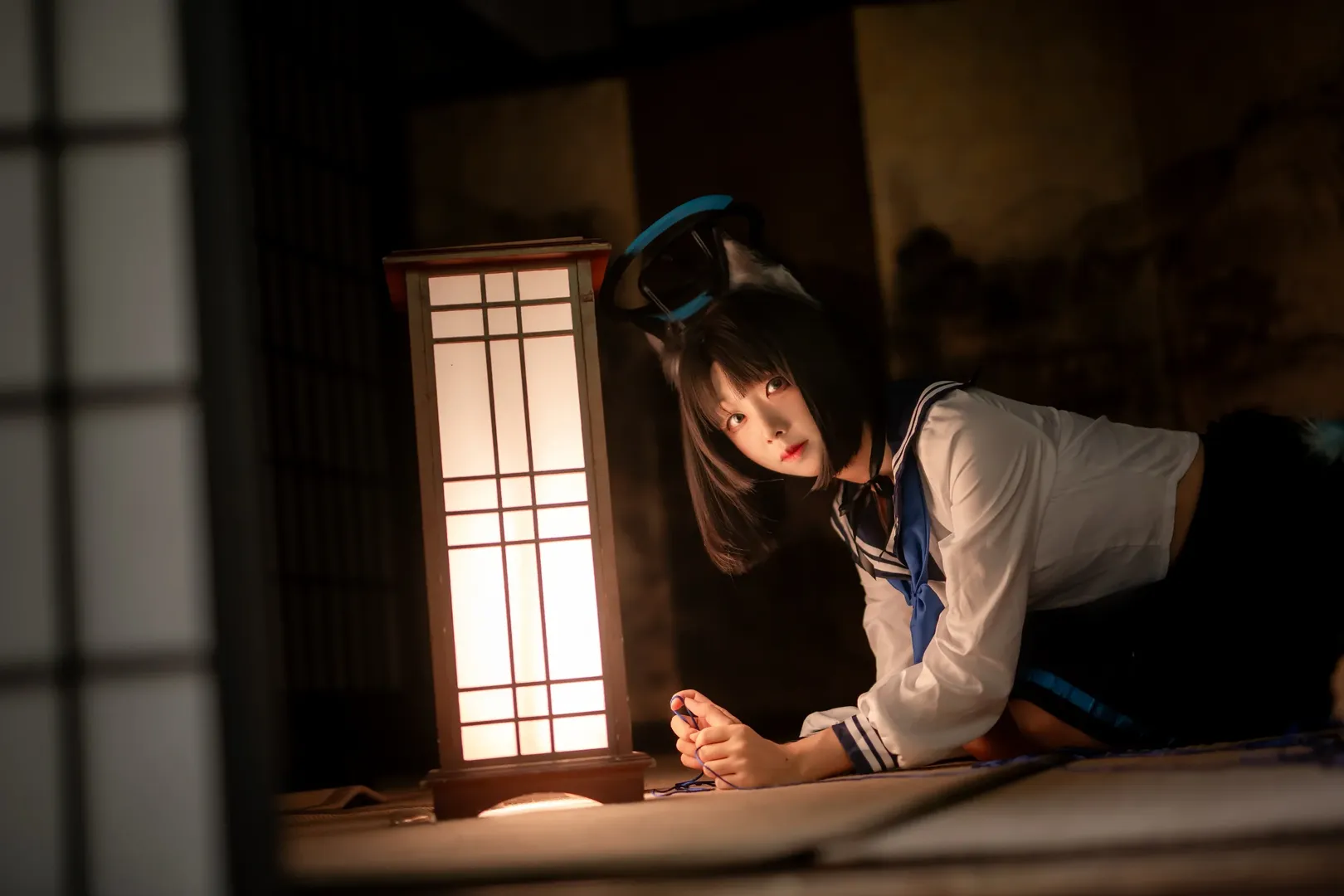 【桔梗cos】蔚蓝档案里的猫系少女 - 第 9 张