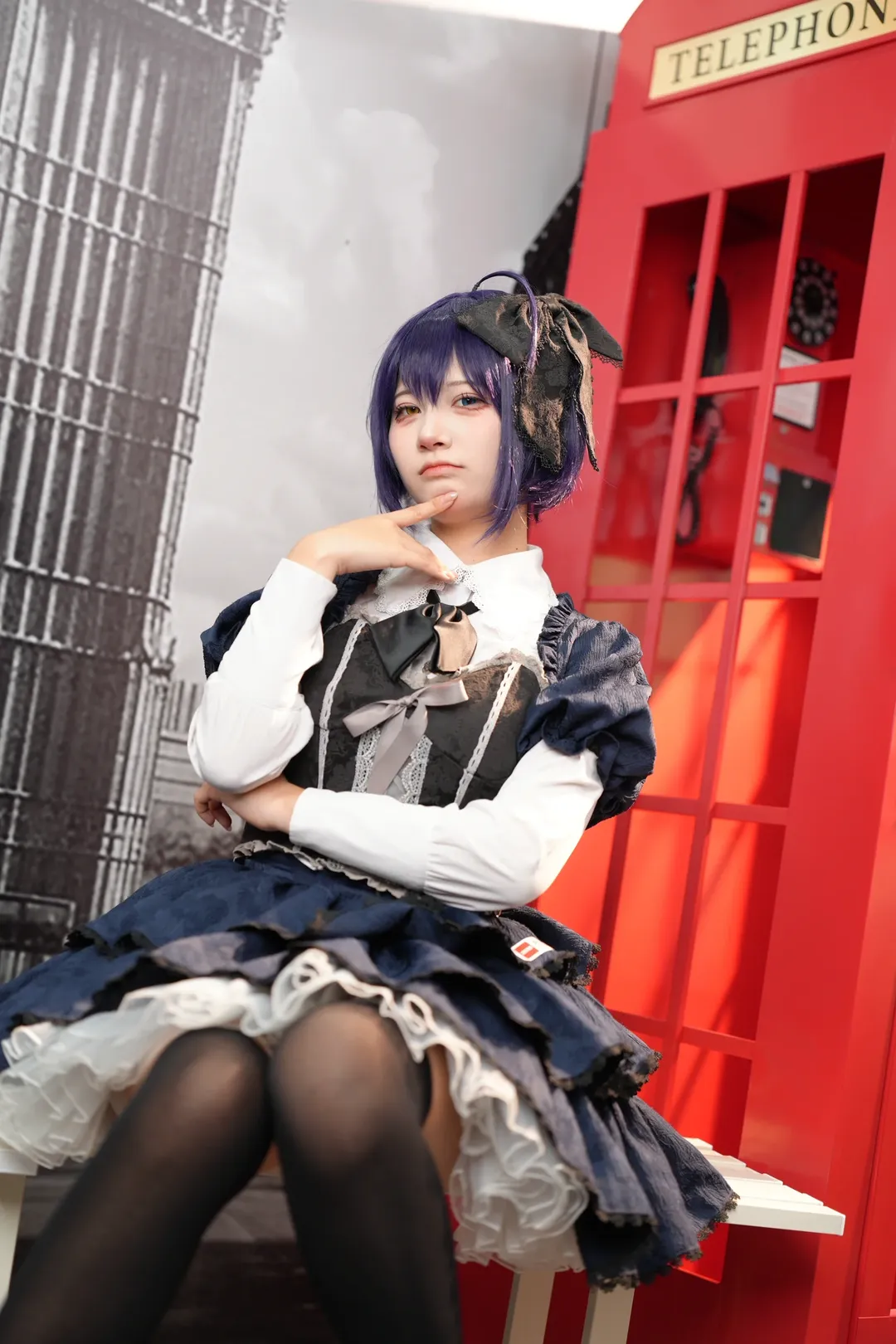 【六花cos】紅色電話亭前的英倫氛圍拍攝日 - 第 4 張