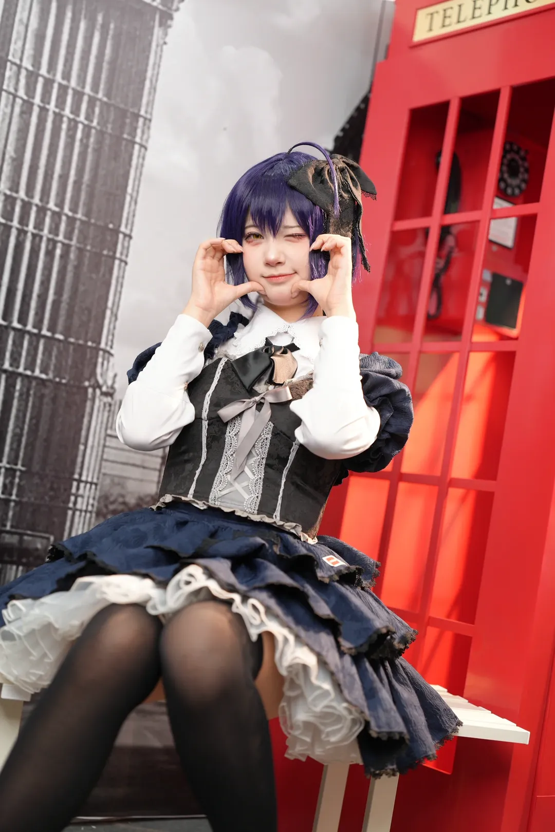 【六花cos】紅色電話亭前的英倫氛圍拍攝日 - 第 5 張