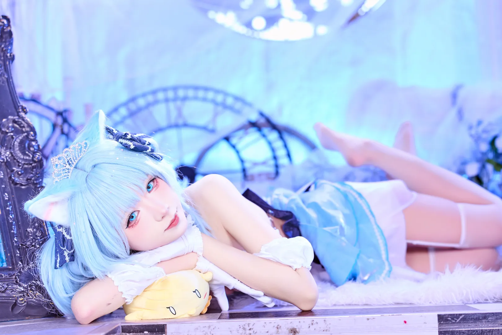 【Suzunami cosplay】Blue Healing Style of Azur Lane: Recreating the Atmospheric Charm - Image 3