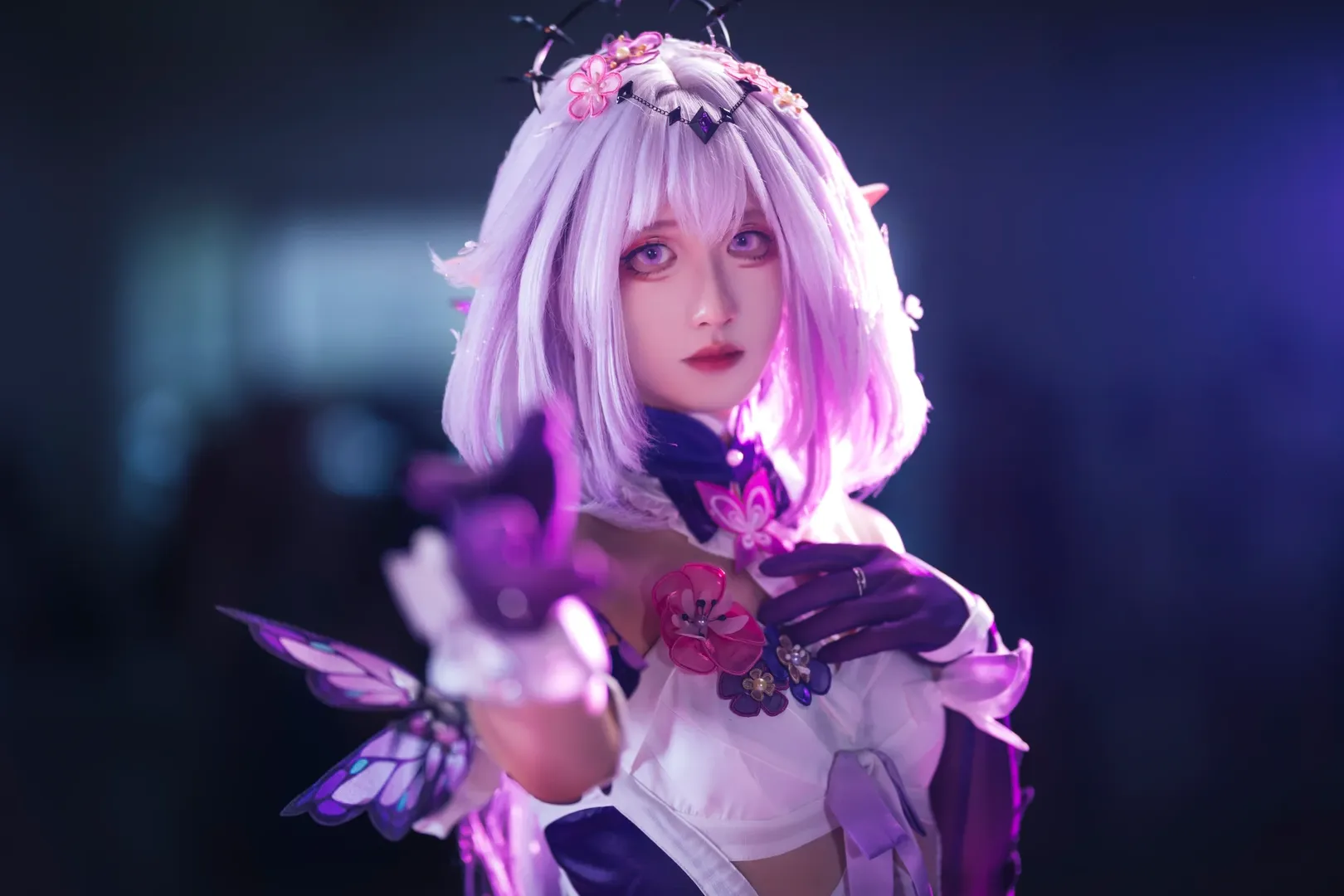 【遐蝶cos】崩坏星穹铁道，微光场照中的紫蝶与约定 - 第 9 张