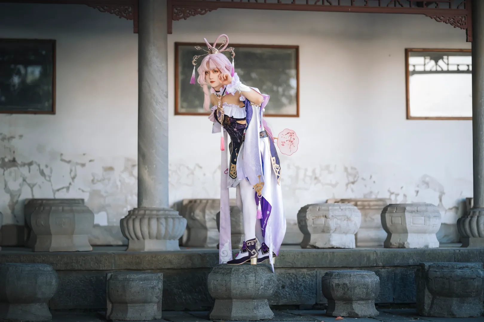 【符玄cos】崩坏星穹铁道中秋限定嫦娥头出镜