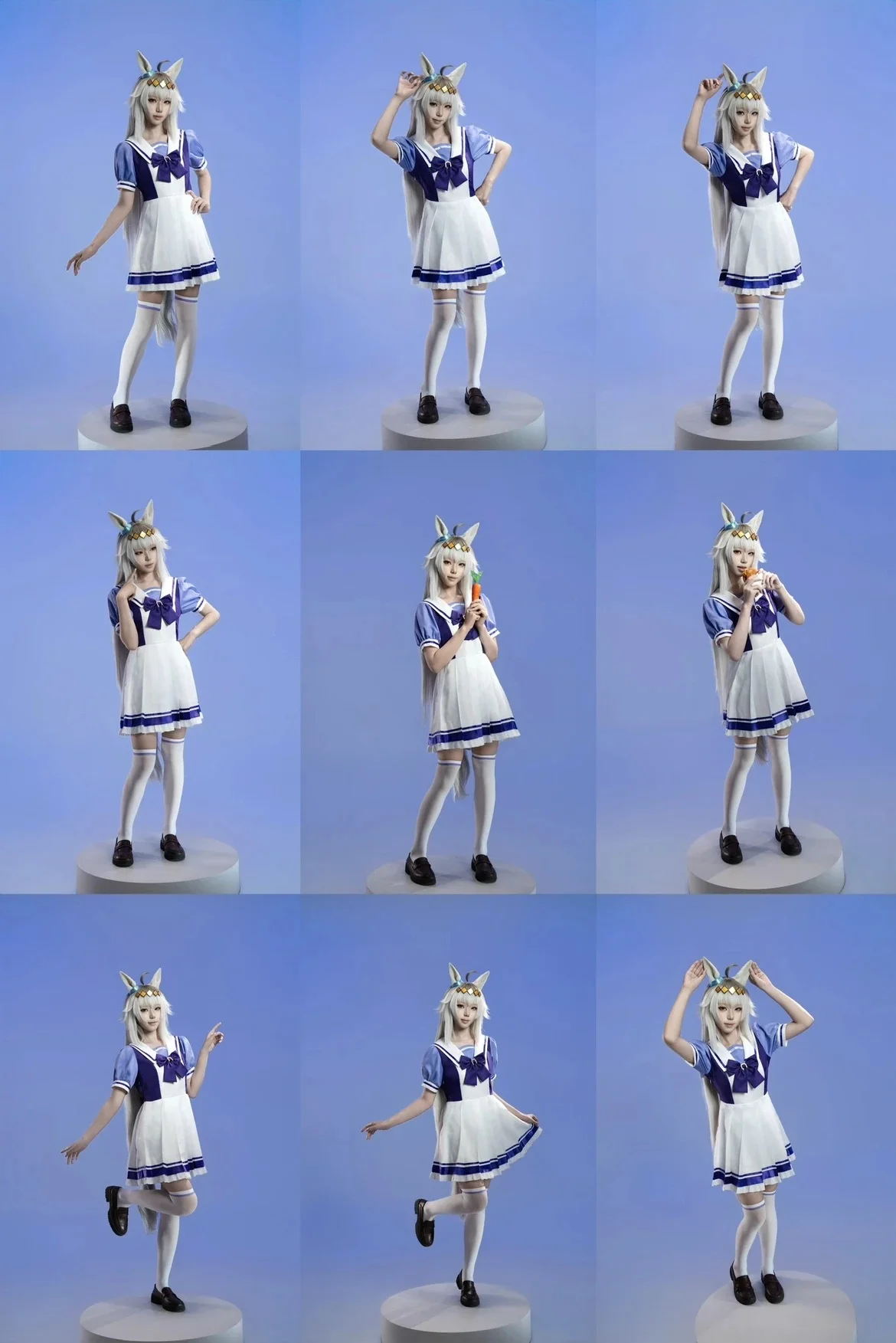 【小栗帽cos】赛马娘校服动作参考与可爱瞬间 - 第 1 张