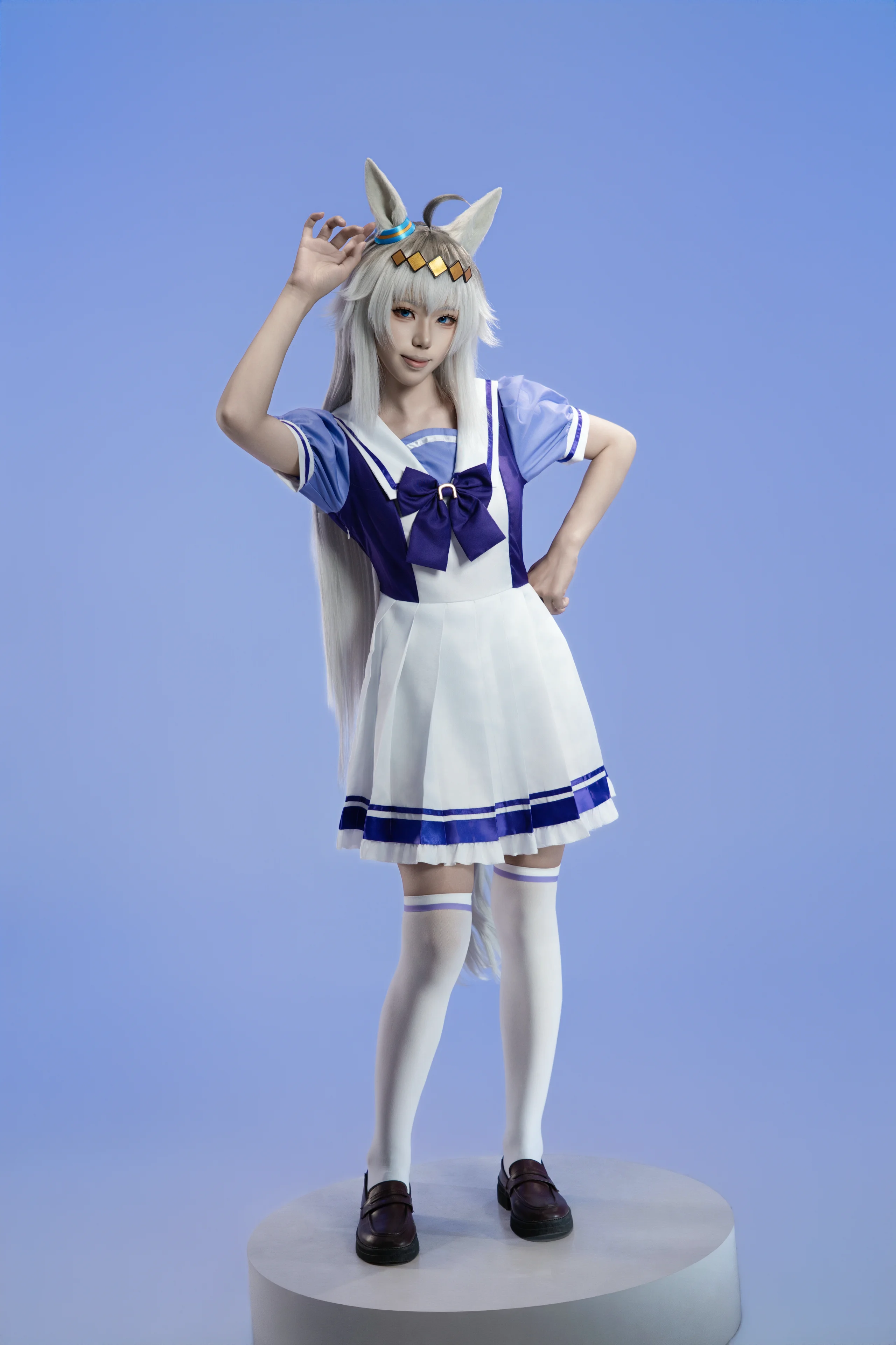 【小栗帽cos】赛马娘校服动作参考与可爱瞬间 - 第 3 张