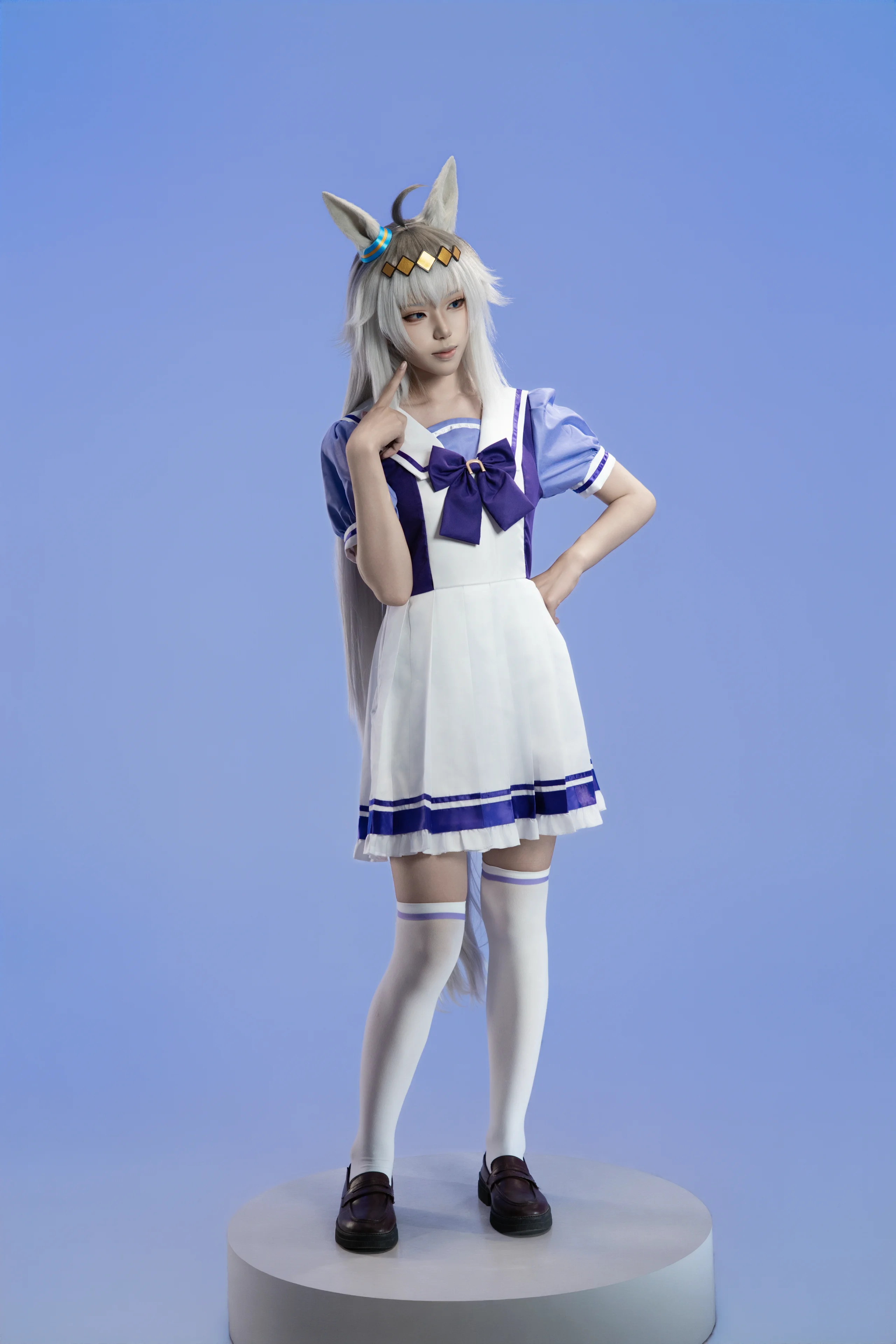 【小栗帽cos】赛马娘校服动作参考与可爱瞬间 - 第 5 张