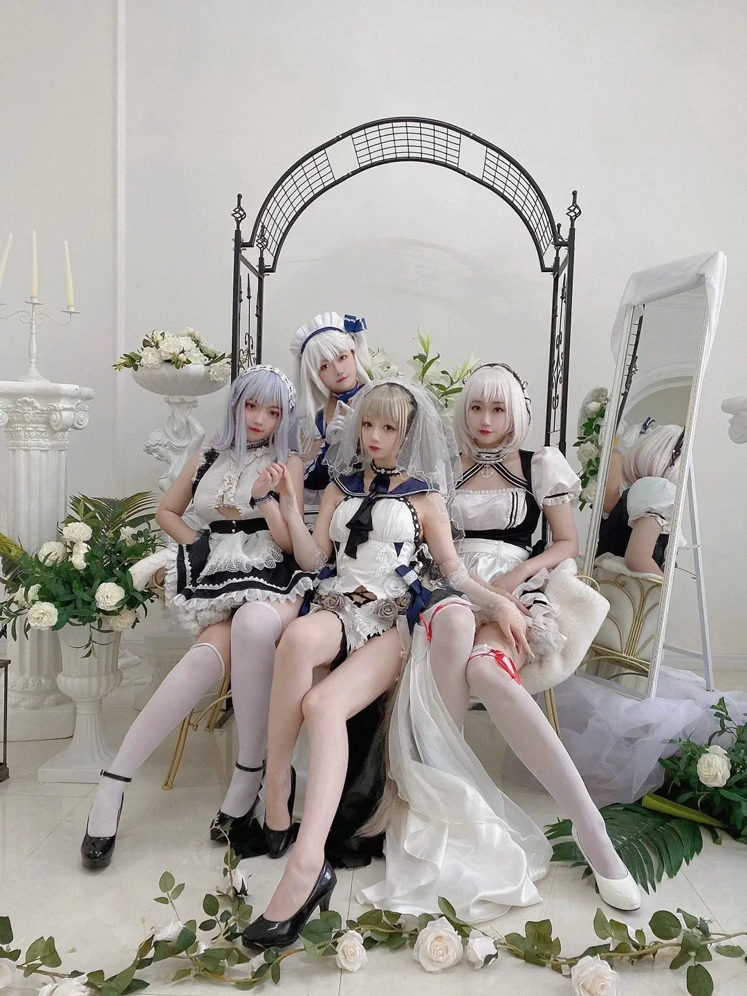 【フォーミダブル コスプレ】アズールレーン、おめかしお嬢様の4人合わせ撮影 - 2 枚目