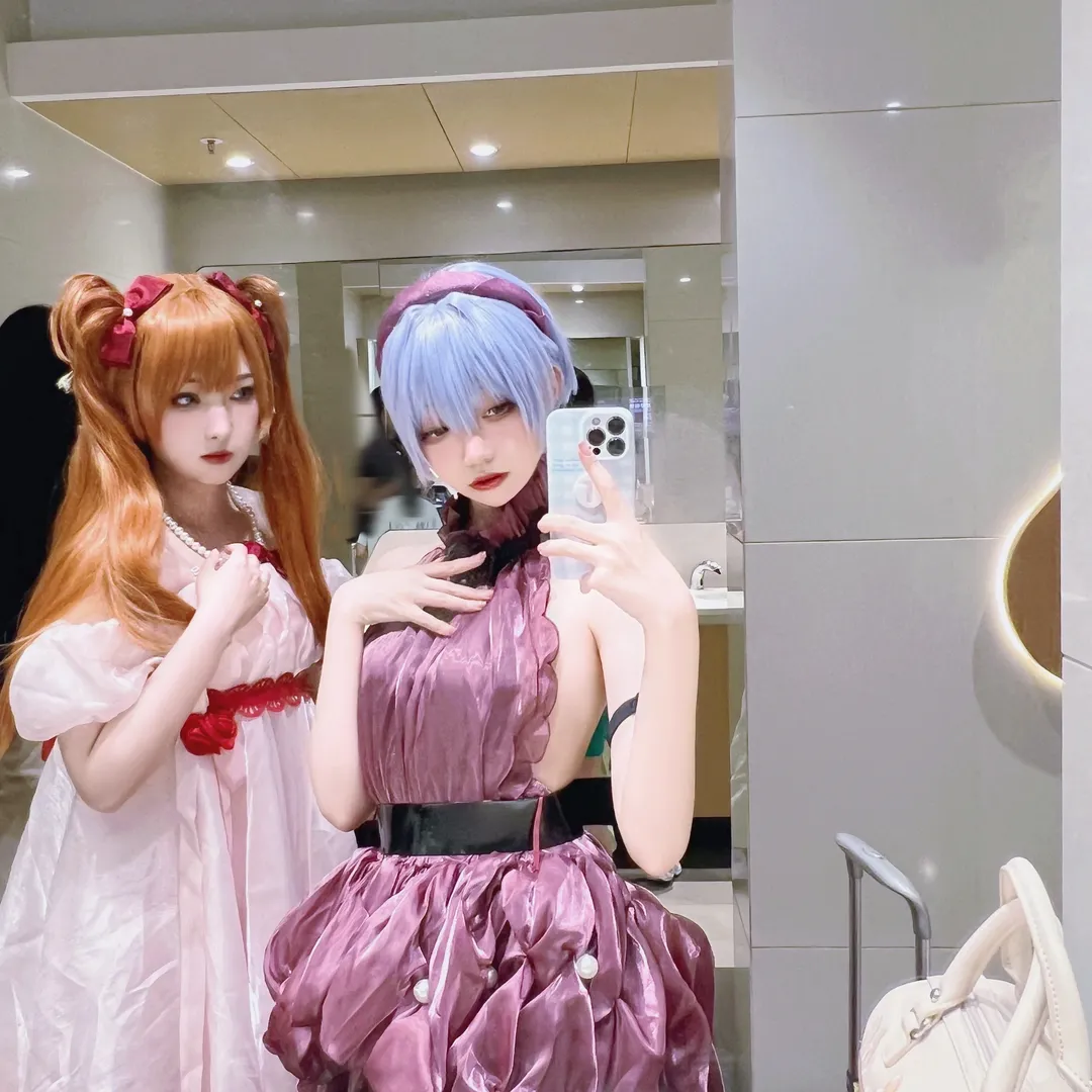 【明日香cos】新世纪福音战士，这套礼服漫展门口跑路也值了 - 第 3 张