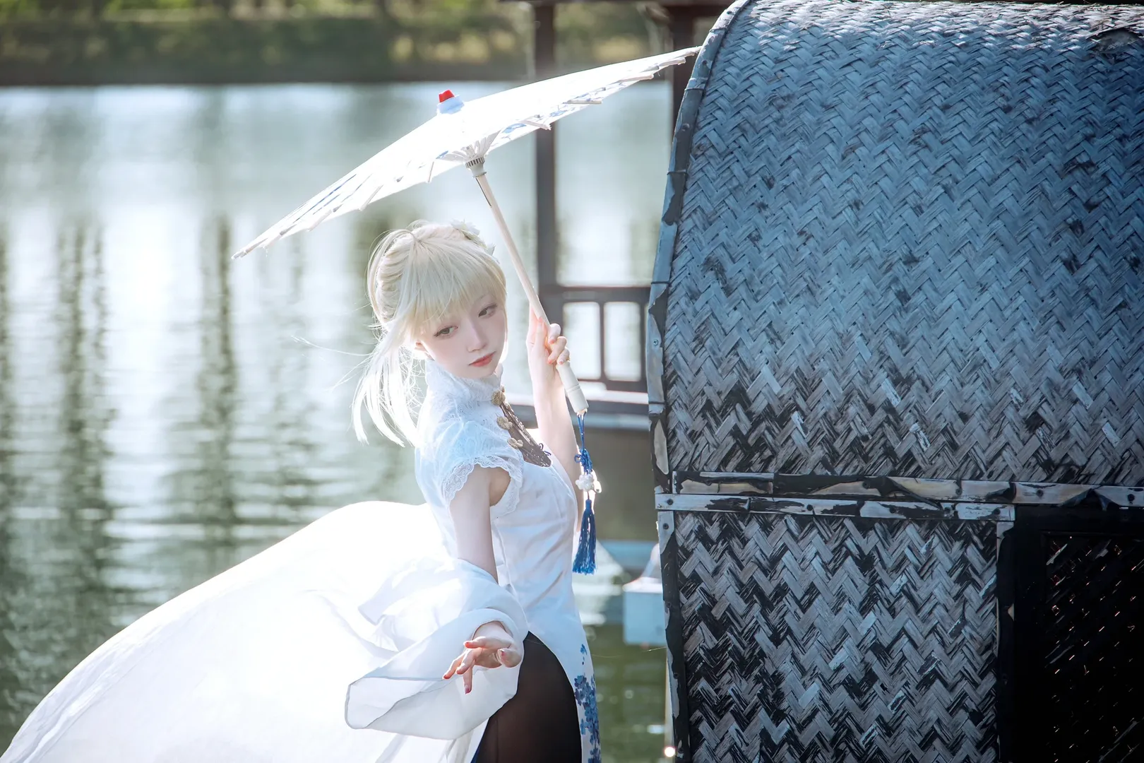 【阿尔托莉雅cos】Fate/Grand Order四周年旗袍遇上东北秋风的冻感挑战 - 第 7 张