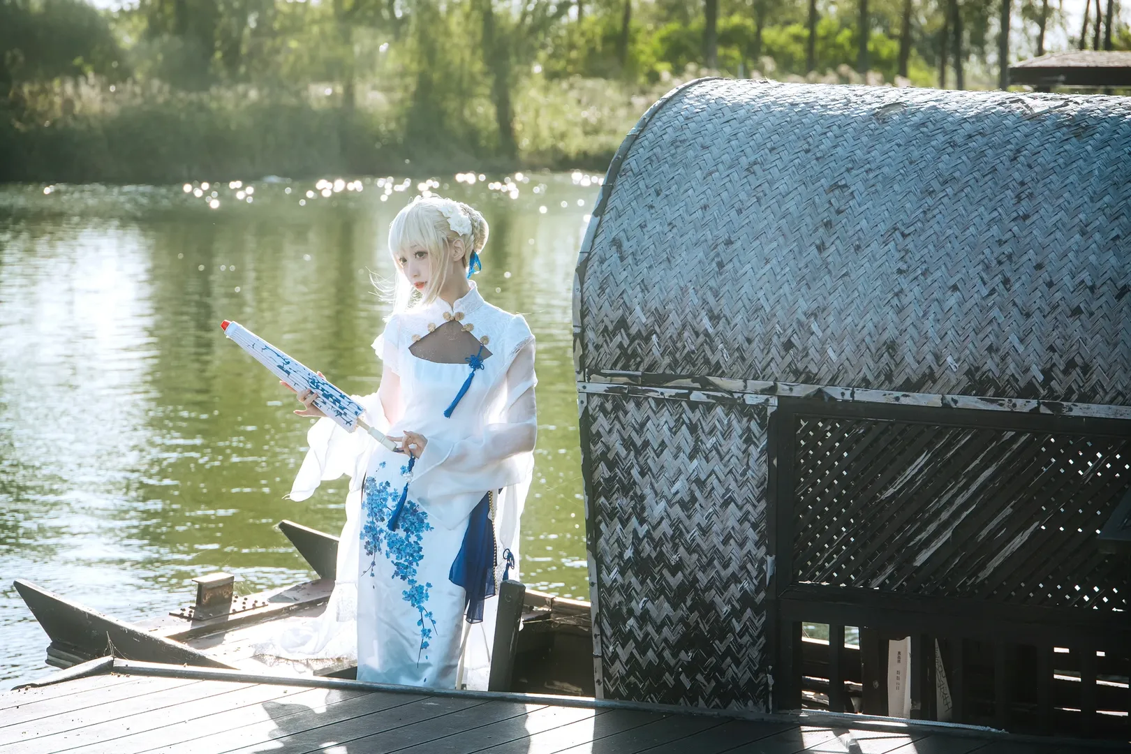 【阿尔托莉雅cos】Fate/Grand Order四周年旗袍遇上东北秋风的冻感挑战 - 第 9 张