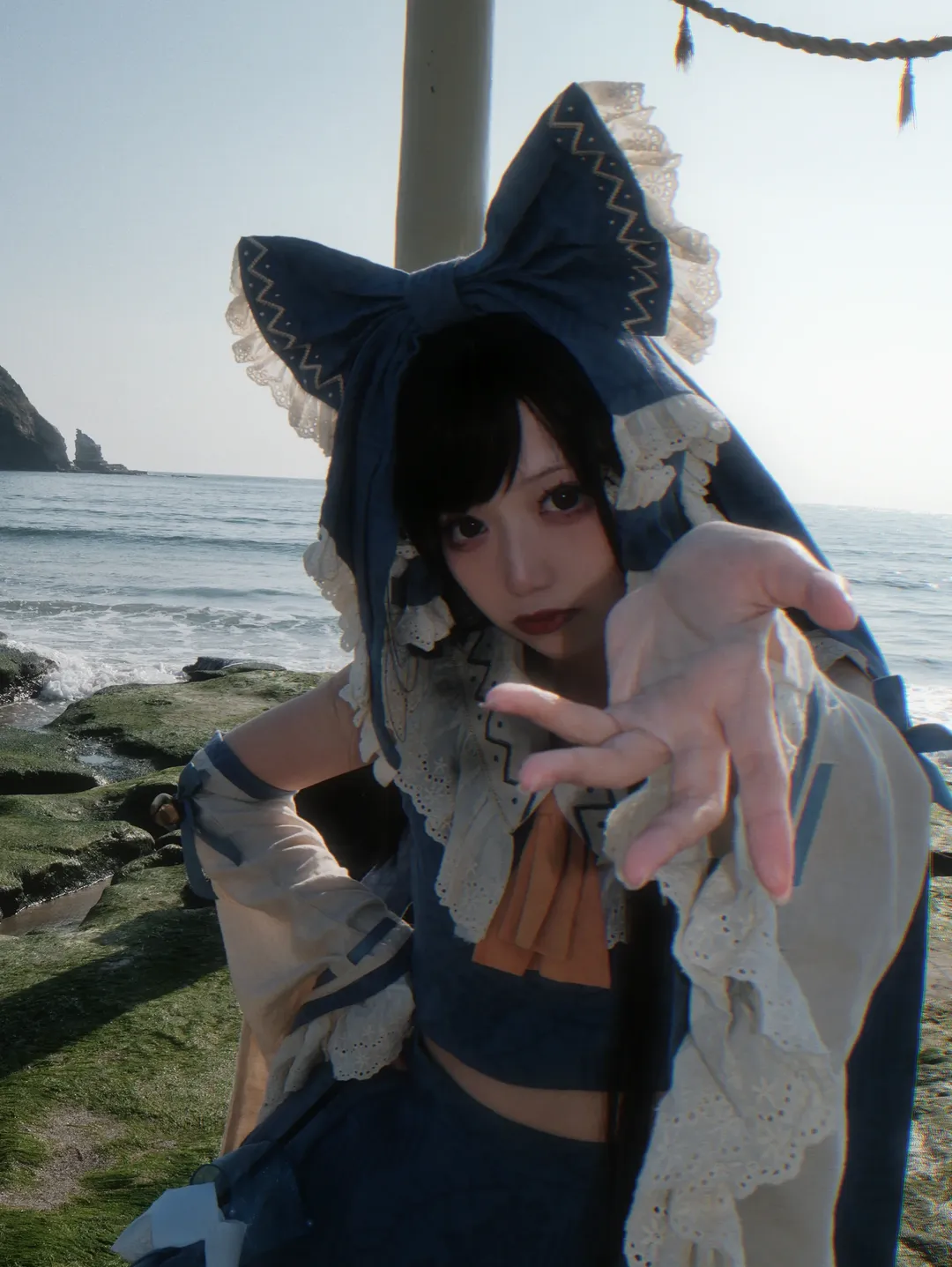 【博麗靈夢cos】東方project，單程100km的海邊鳥居之旅 - 第 1 張