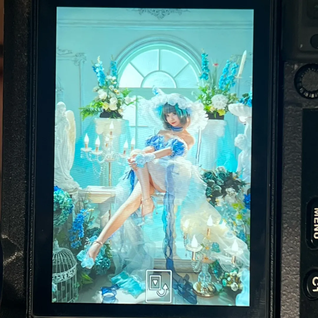 【柴郡废稿cos】碧蓝航线里的冰蓝幻影，复古轻纱与蕾丝的碰撞 - 第 2 张