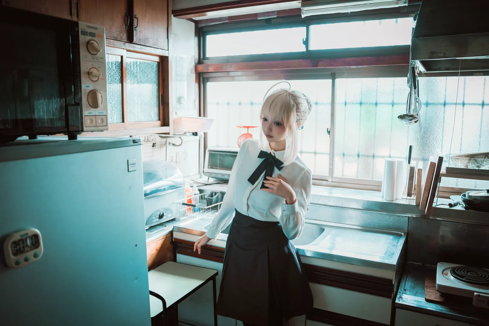 【Saber cos】Fate/stay night卫宫饭的复古氛围感