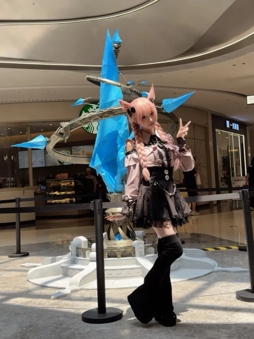 【最终幻想14cos】极限赶飞机打卡快闪店的猫娘 - 第 4 张