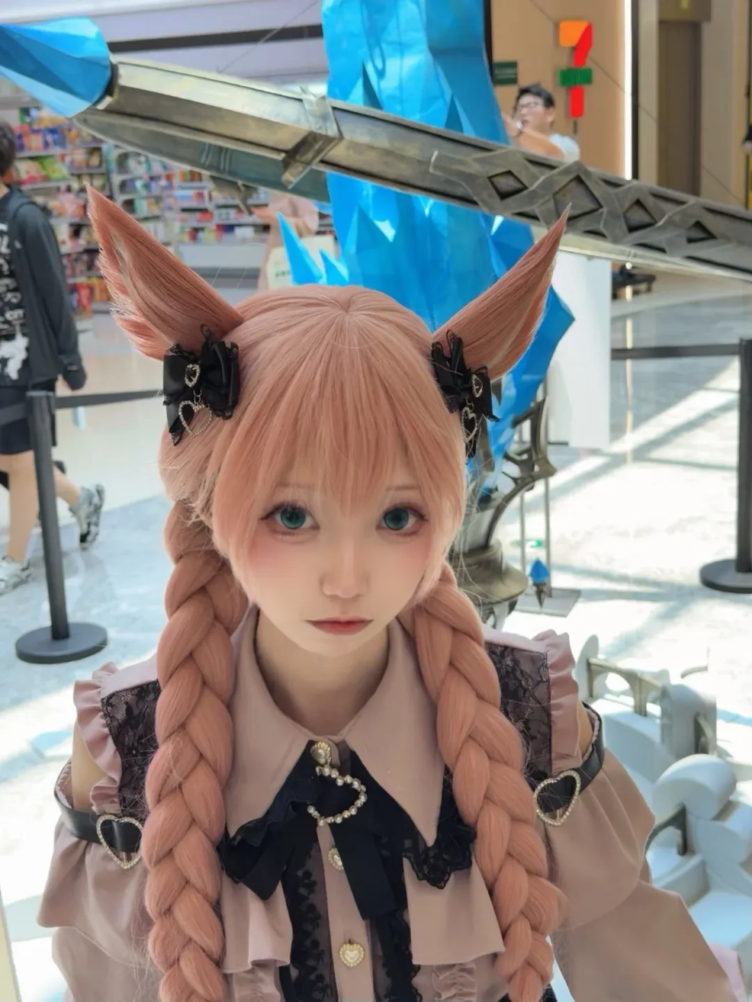 【最终幻想14cos】极限赶飞机打卡快闪店的猫娘 - 第 5 张
