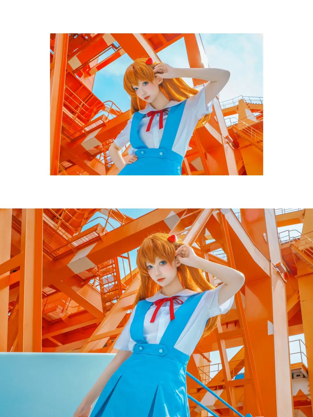 【明日香cos】EVA新世纪福音战士的经典校服与工业风，调色苦战两月终出片 - 第 1 张