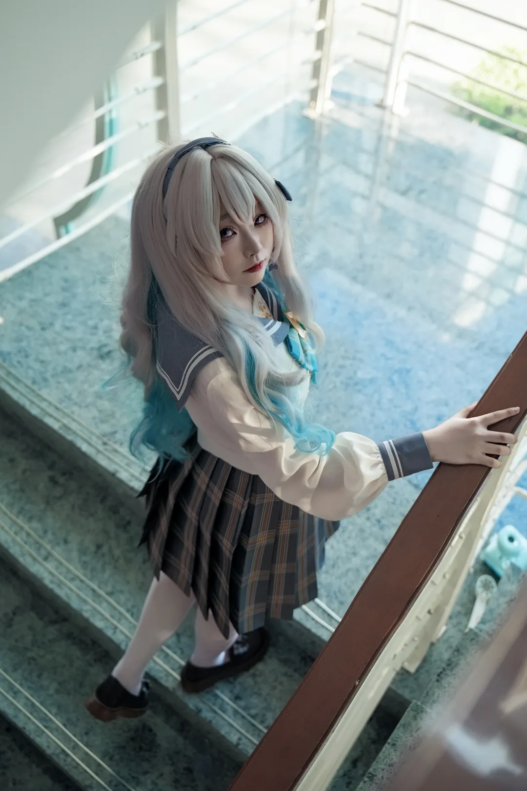 【崩坏星穹铁道流萤cos】愿梦归于何处，做个普通女高中生 - 第 4 张