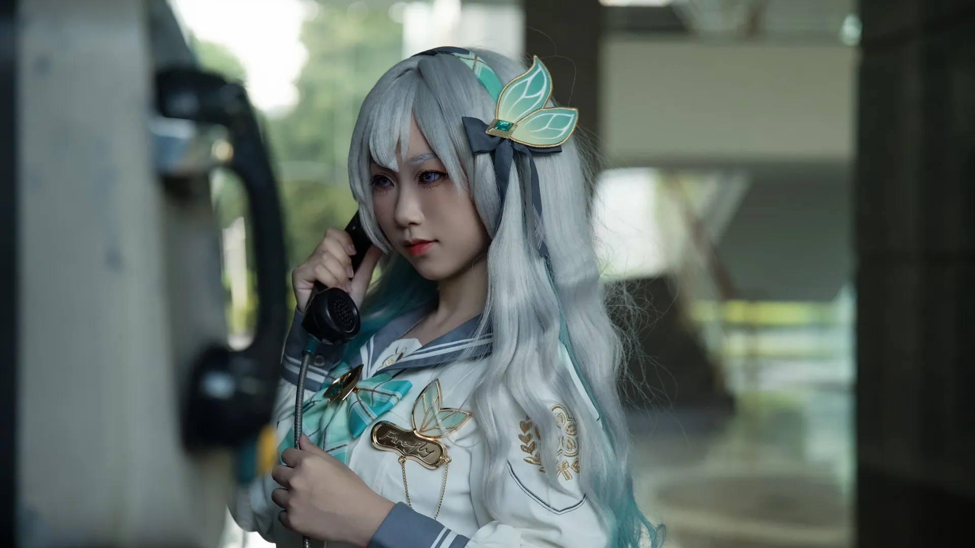 【崩坏星穹铁道流萤cos】愿梦归于何处，做个普通女高中生 - 第 9 张