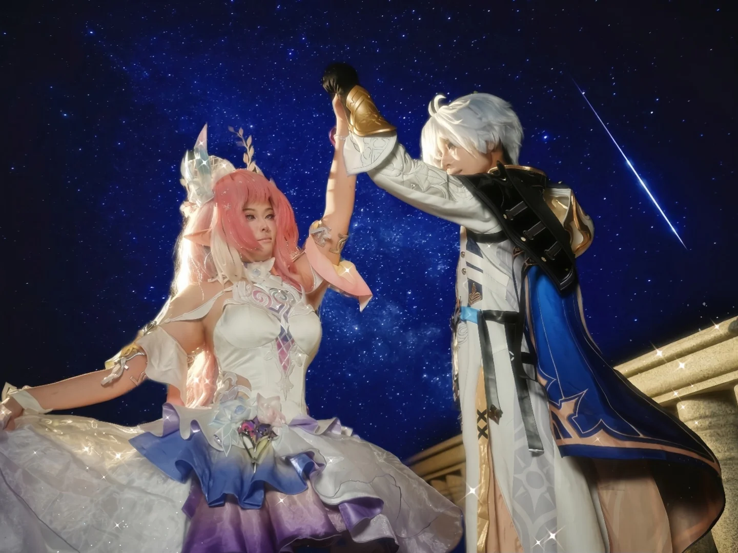 【昔涟cos】崩坏星穹铁道，与白厄的翁法罗斯星空合拍