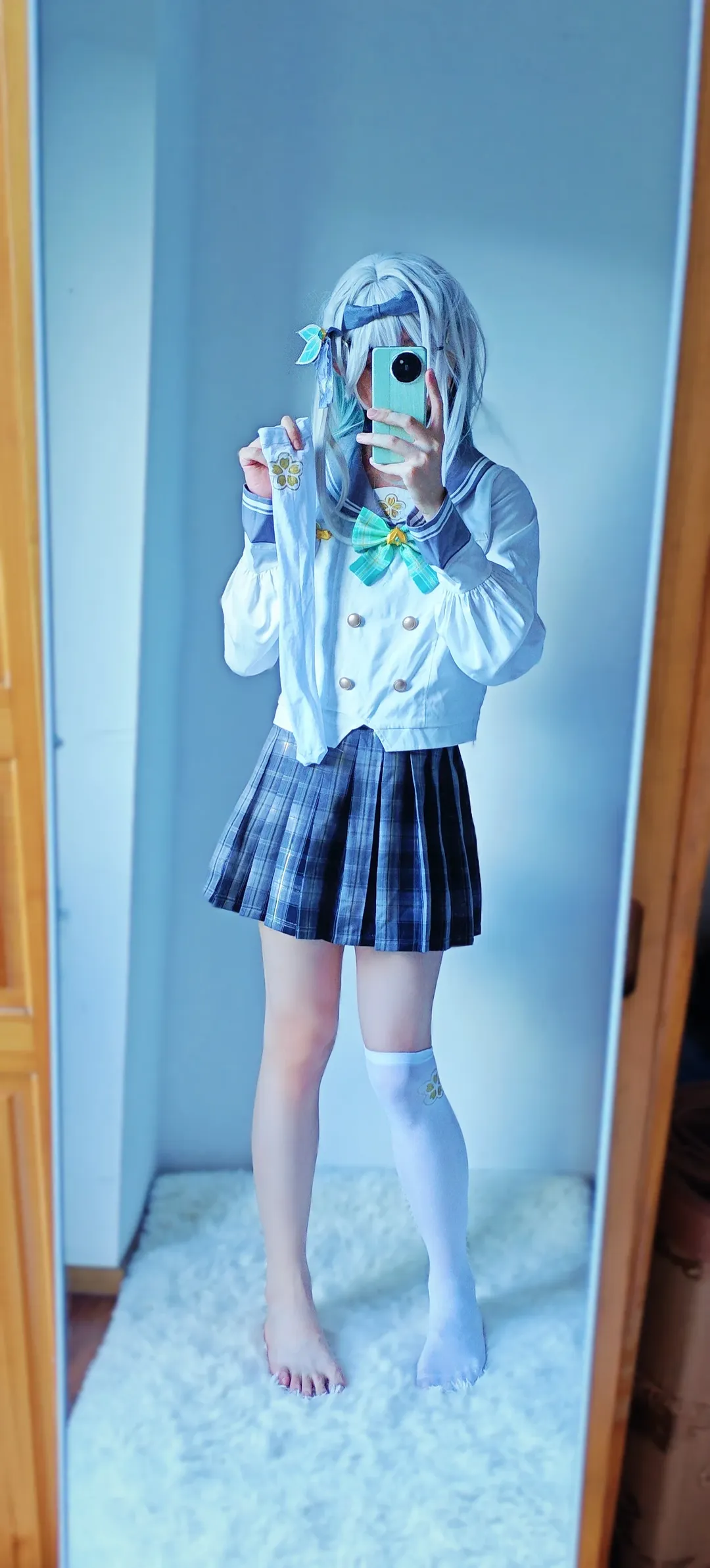 【流萤cos】尝试崩坏星穹铁道JK流萤穿搭 - 第 2 张