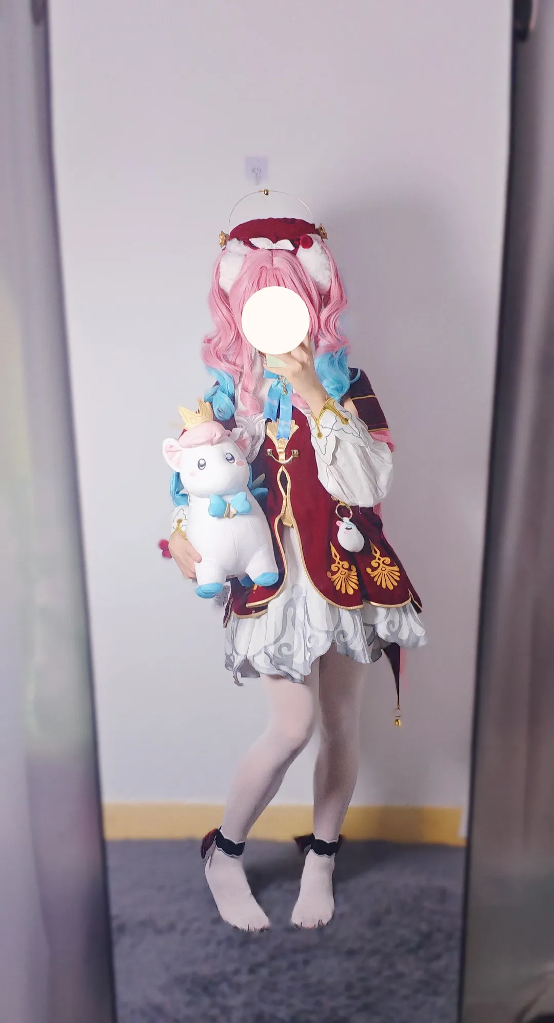 【风堇cos】崩坏星穹铁道里的童话少女，白丝圣诞穿搭分享 - 第 1 张