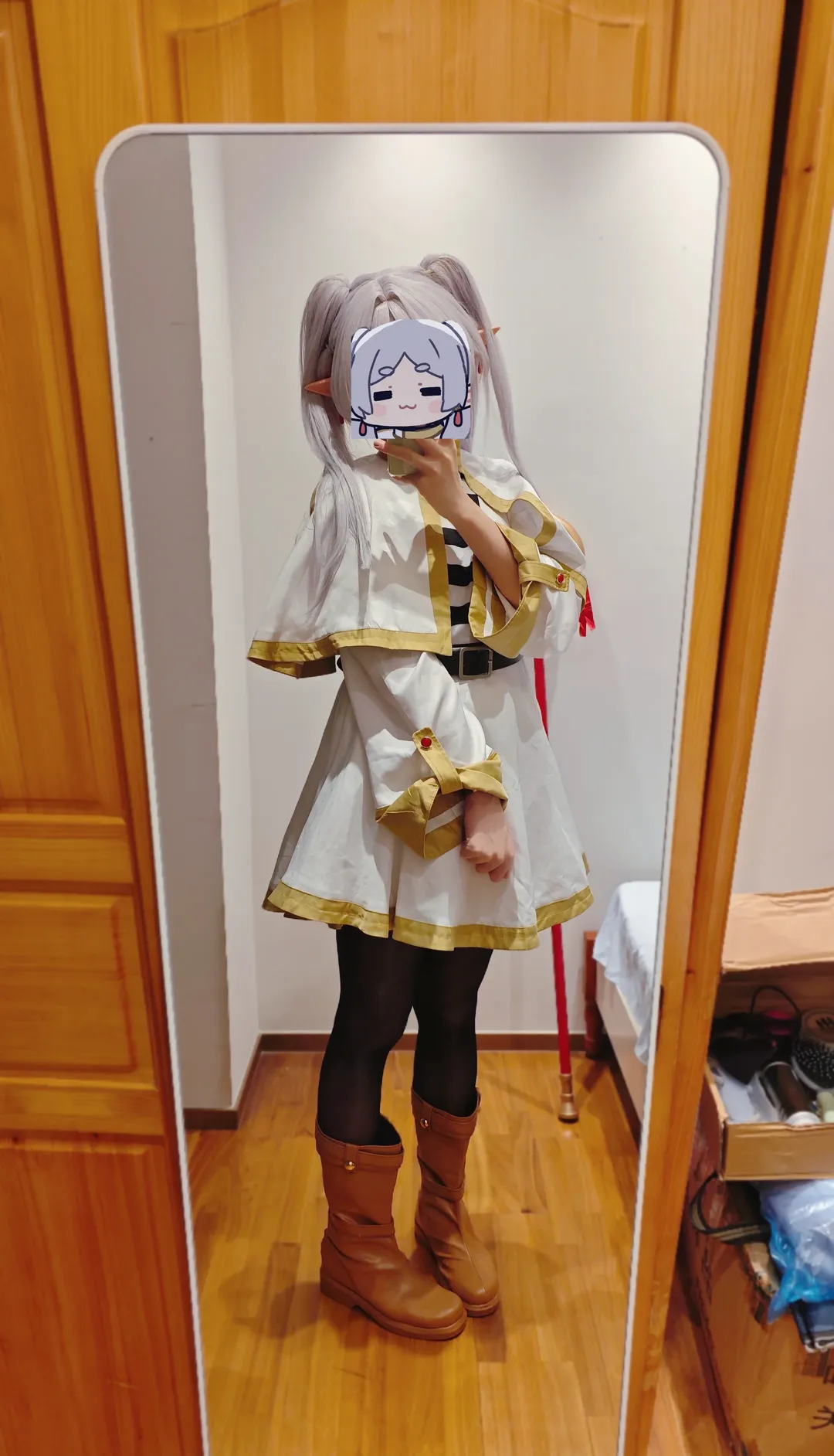 【芙莉莲cos】葬送的芙莉莲，镜子前的定妆自拍分享 - 第 2 张