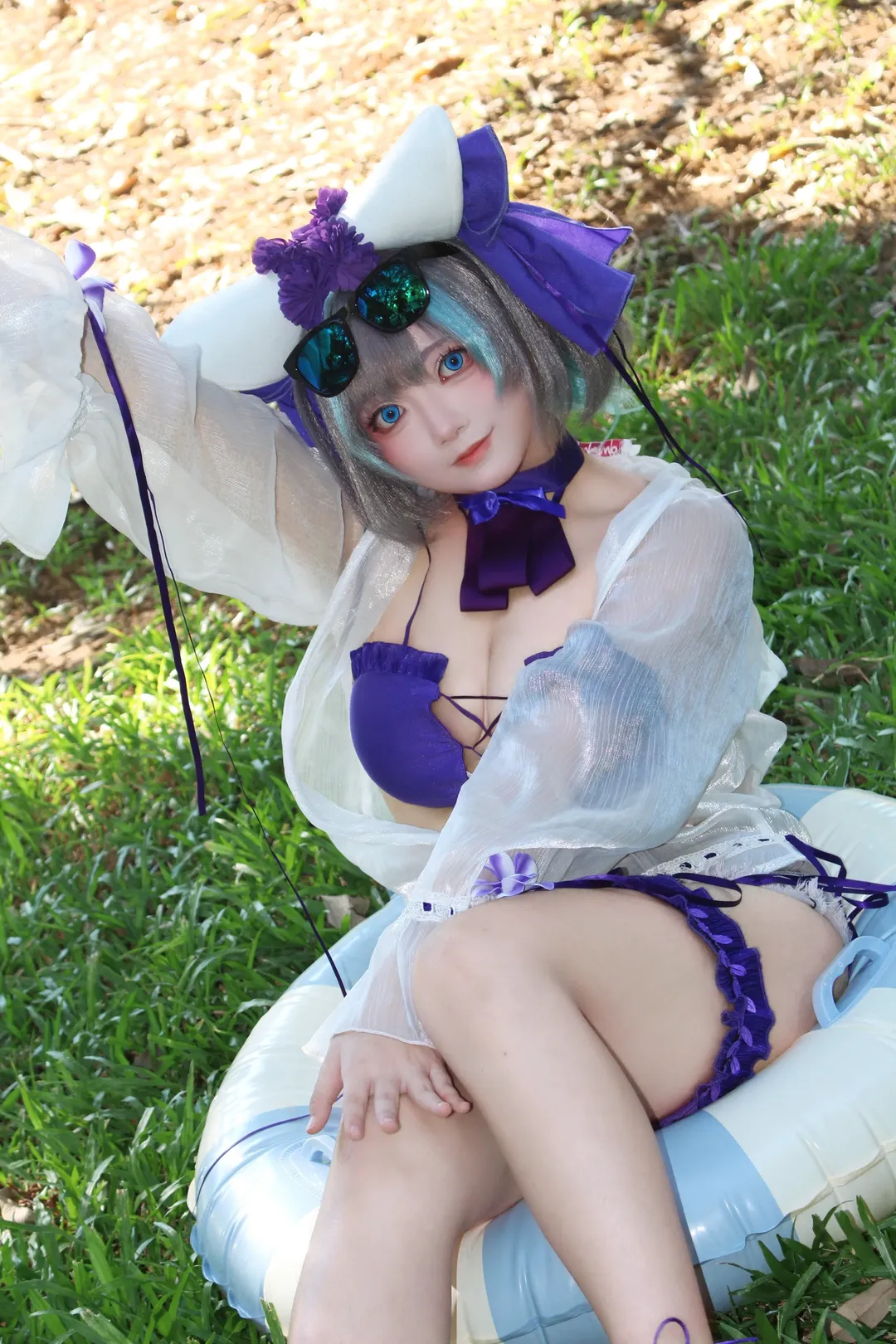 【柴郡cos】碧蓝航线泳装场照