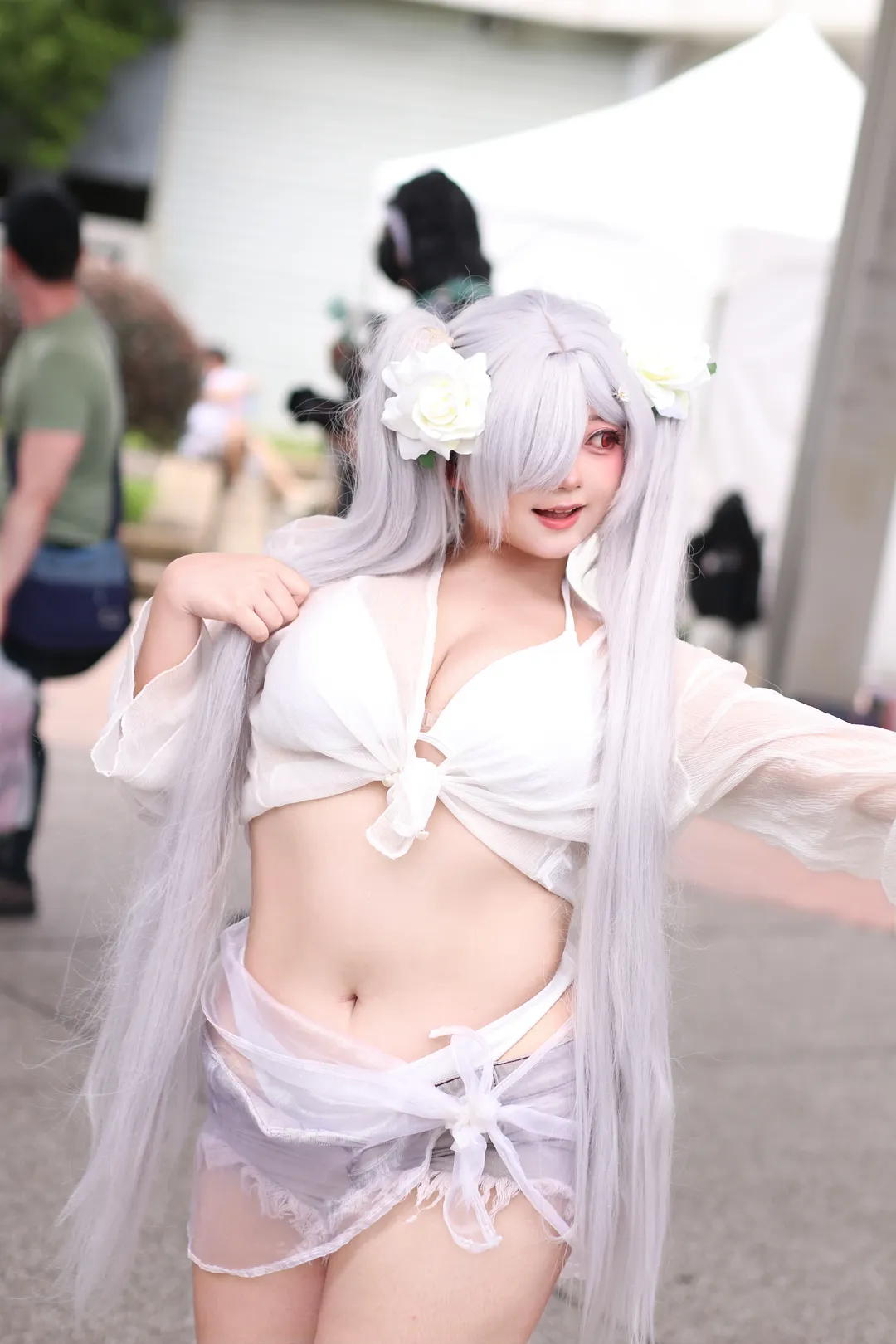 【灰姑娘cos】勝利女神：妮姬的夏日清涼裝扮 - 第 1 張