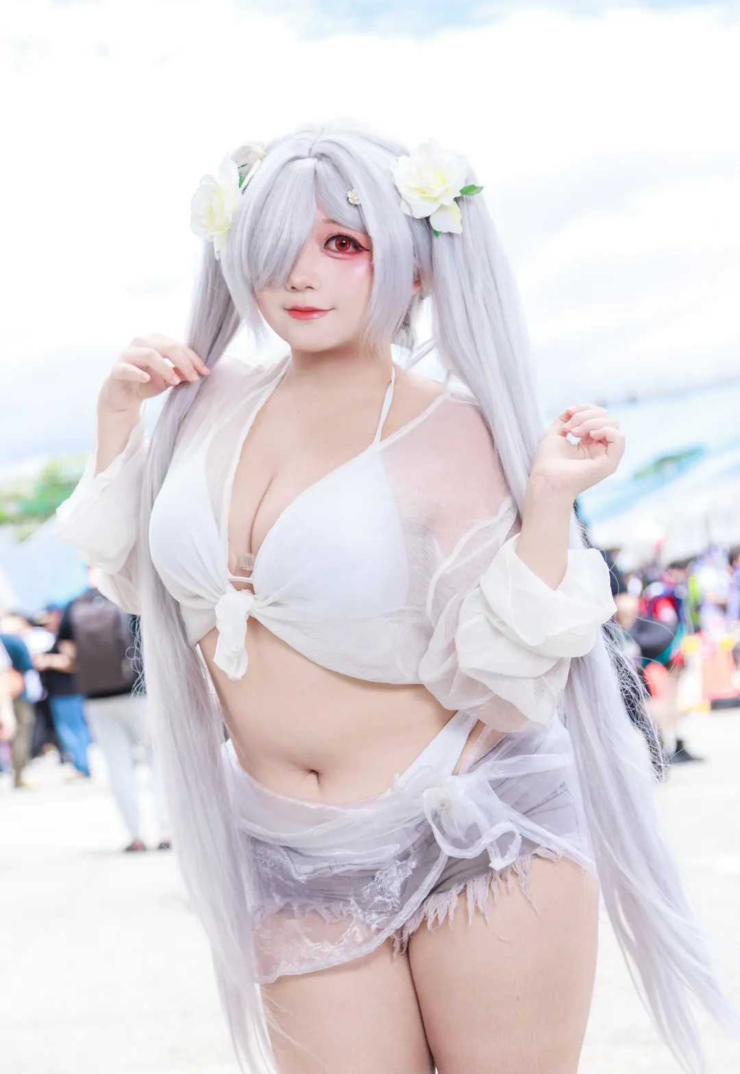 【灰姑娘cos】胜利女神：妮姬，琉璃波光下的拍摄手记 - 第 1 张