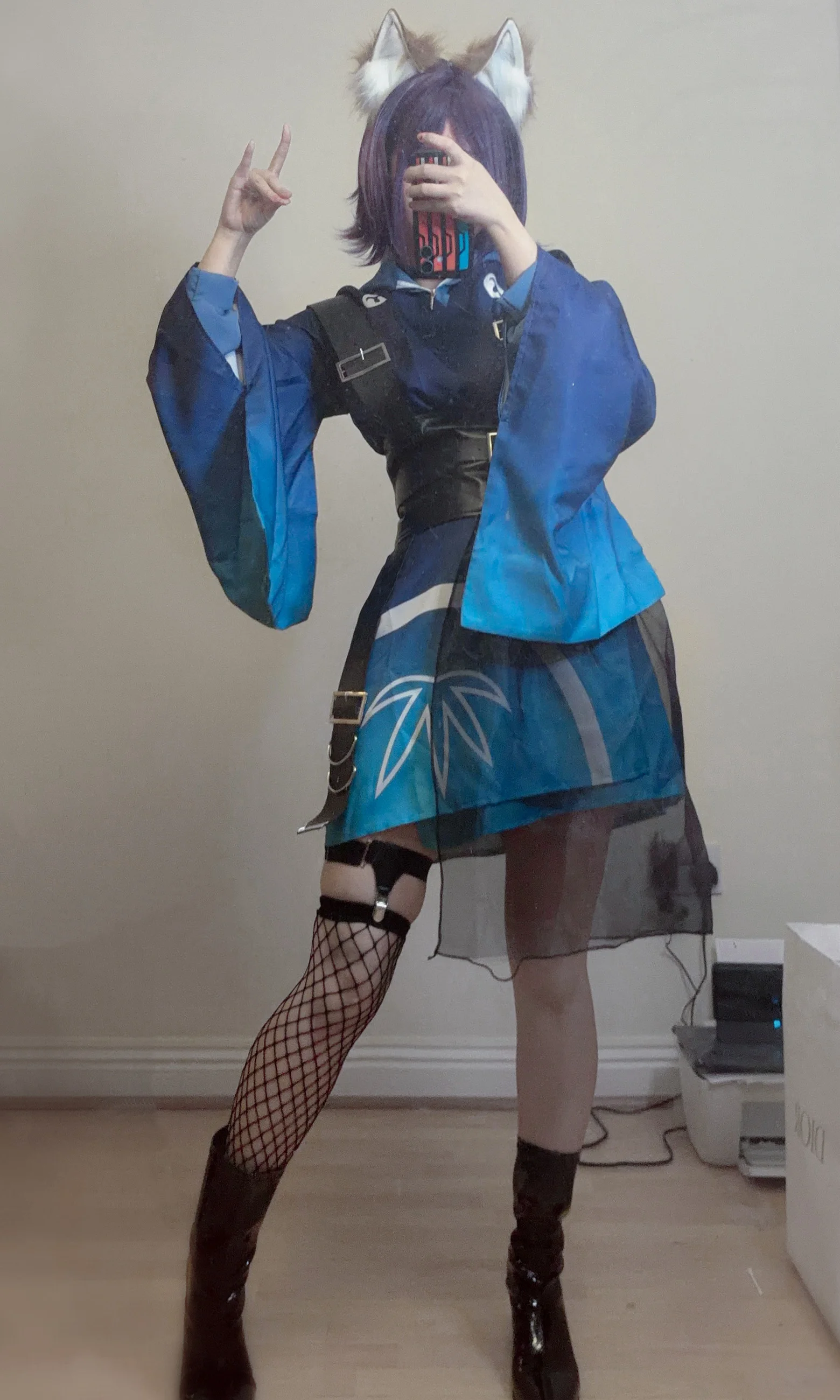 【酒寄彩叶cos】超时空辉夜姬的机能和风穿搭展示 - 第 1 张