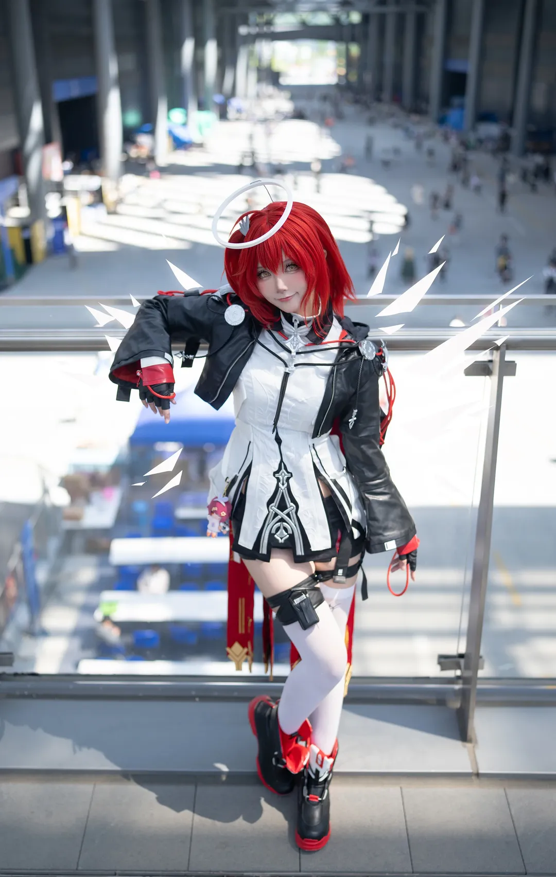 【新约能天使cos】CP32的高光时刻，红白黑机能风出片