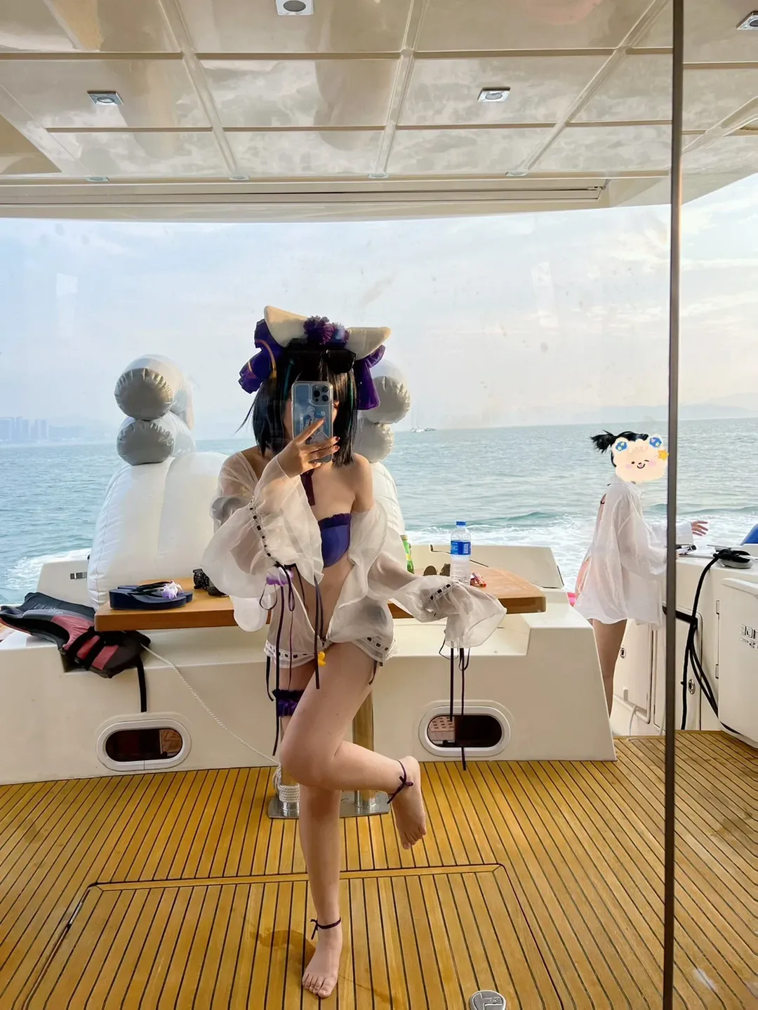 【柴郡cos】碧蓝航线夏日泳装游艇出海 - 第 3 张