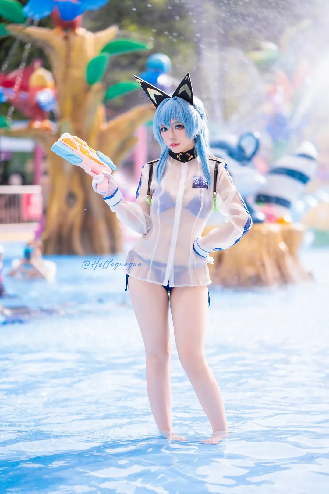 【Helen Cosplay】Goddess of Victory: Nikke Summer Water Play Log at Chimelong Water Park - Image 2