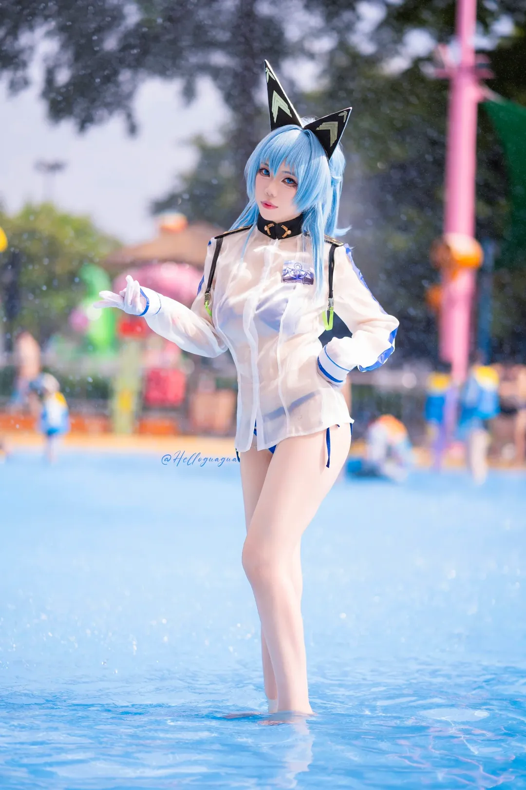 【Helen Cosplay】Goddess of Victory: Nikke Summer Water Play Log at Chimelong Water Park - Image 3