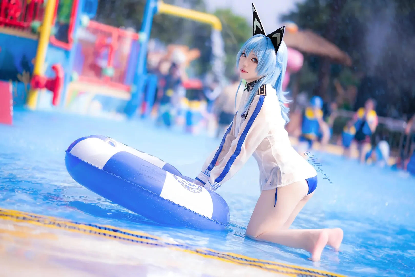 【Helen Cosplay】Goddess of Victory: Nikke Summer Water Play Log at Chimelong Water Park - Image 6