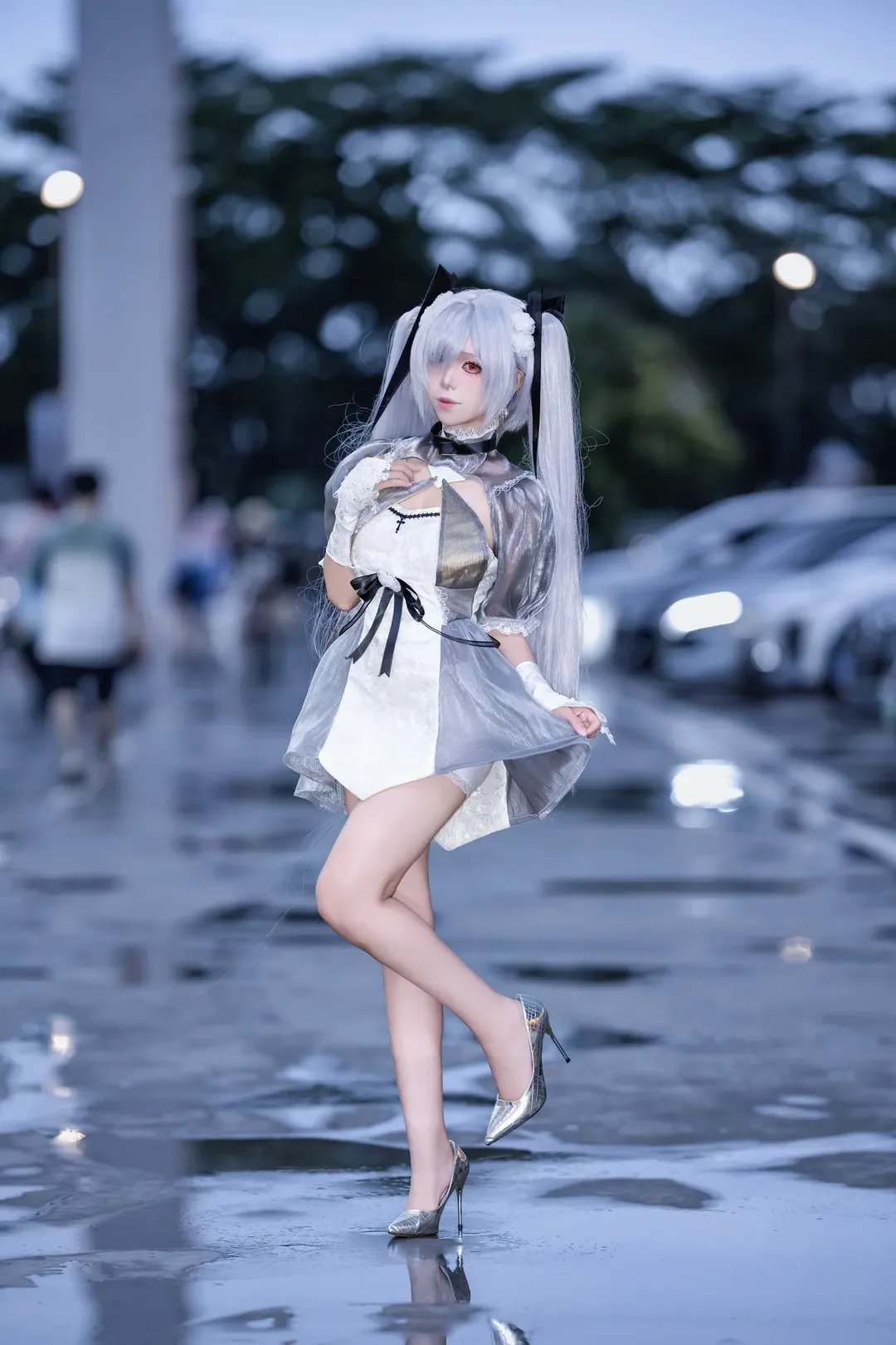 【灰姑娘cos】Nikke胜利女神，雨天场照的氛围感 - 第 7 张