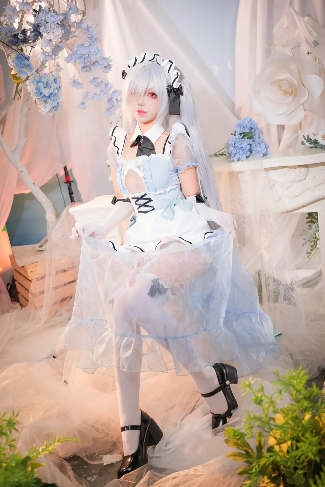 【灰姑娘cos】Nikke胜利女神女仆装萤火虫漫展实拍