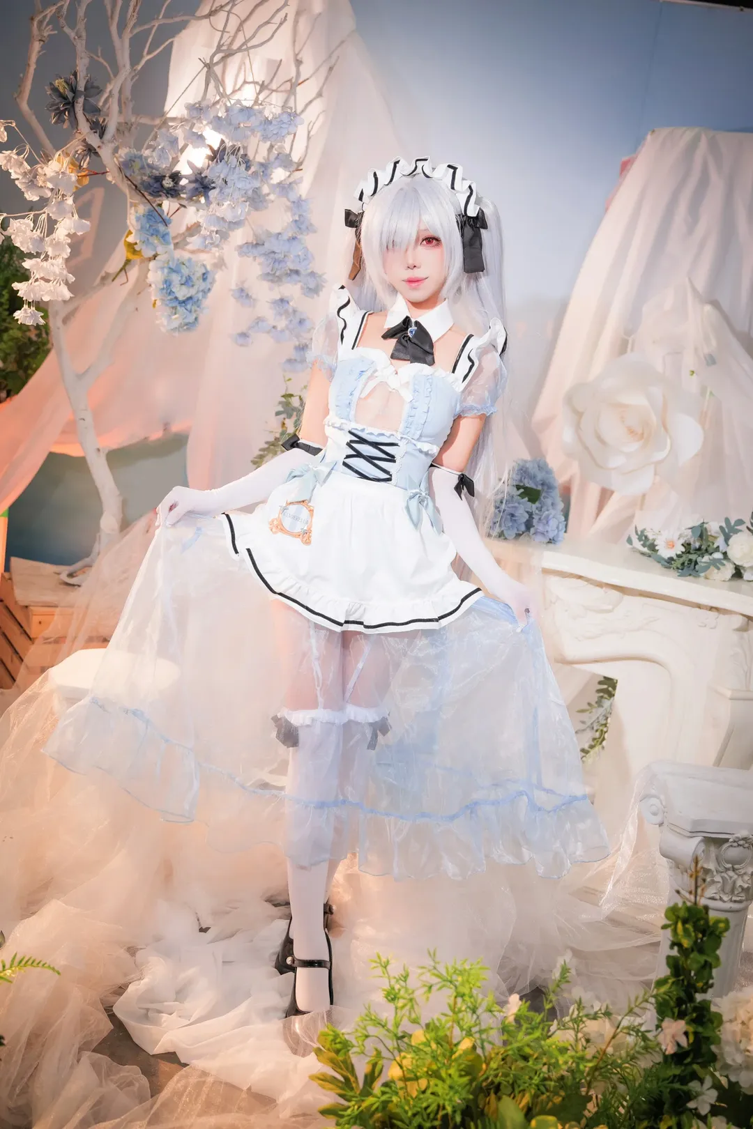 【灰姑娘cos】Nikke胜利女神女仆装萤火虫漫展实拍 - 第 2 张