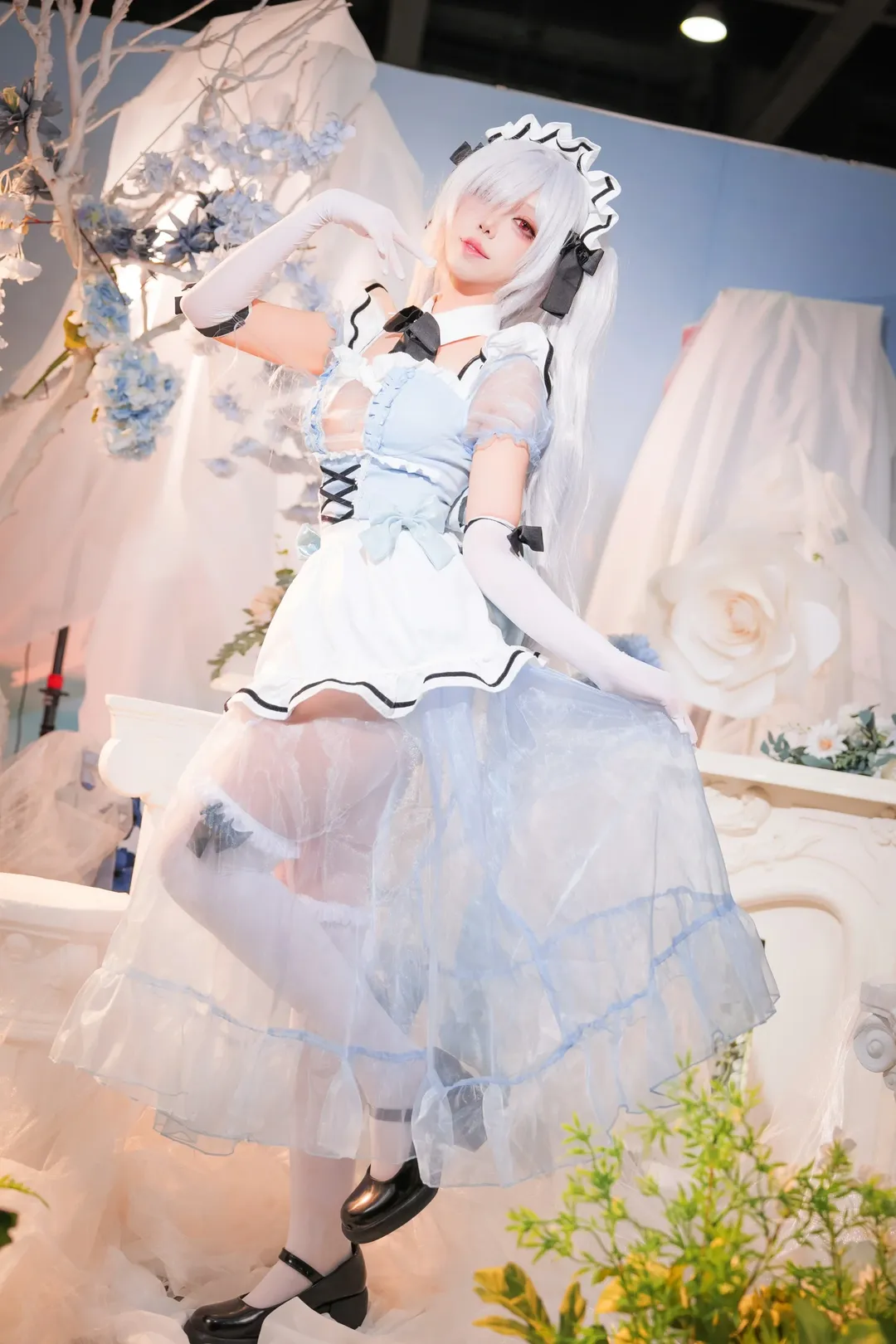 【灰姑娘cos】Nikke胜利女神女仆装萤火虫漫展实拍 - 第 3 张
