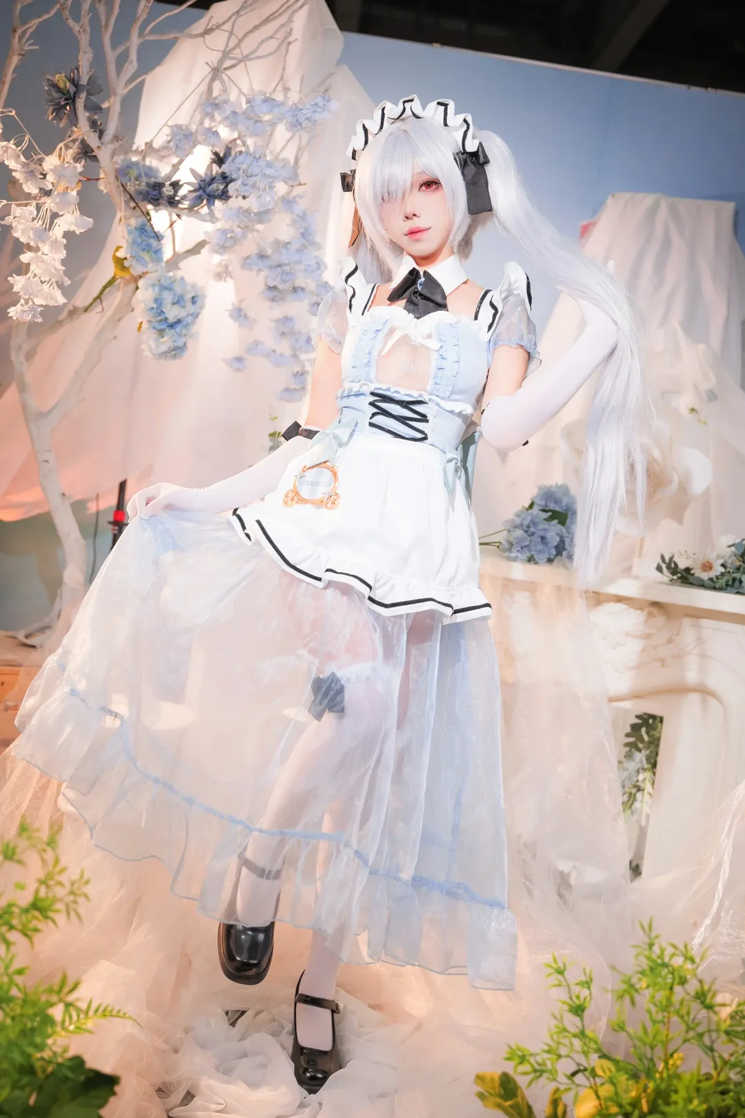 【灰姑娘cos】Nikke胜利女神女仆装萤火虫漫展实拍 - 第 4 张