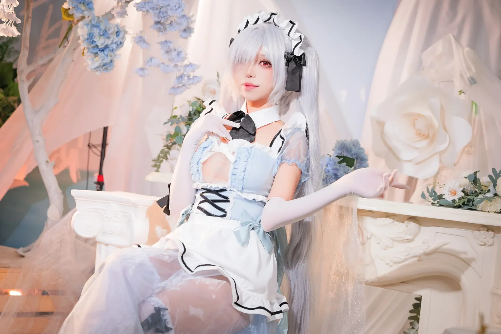 【灰姑娘cos】Nikke胜利女神女仆装萤火虫漫展实拍 - 第 6 张