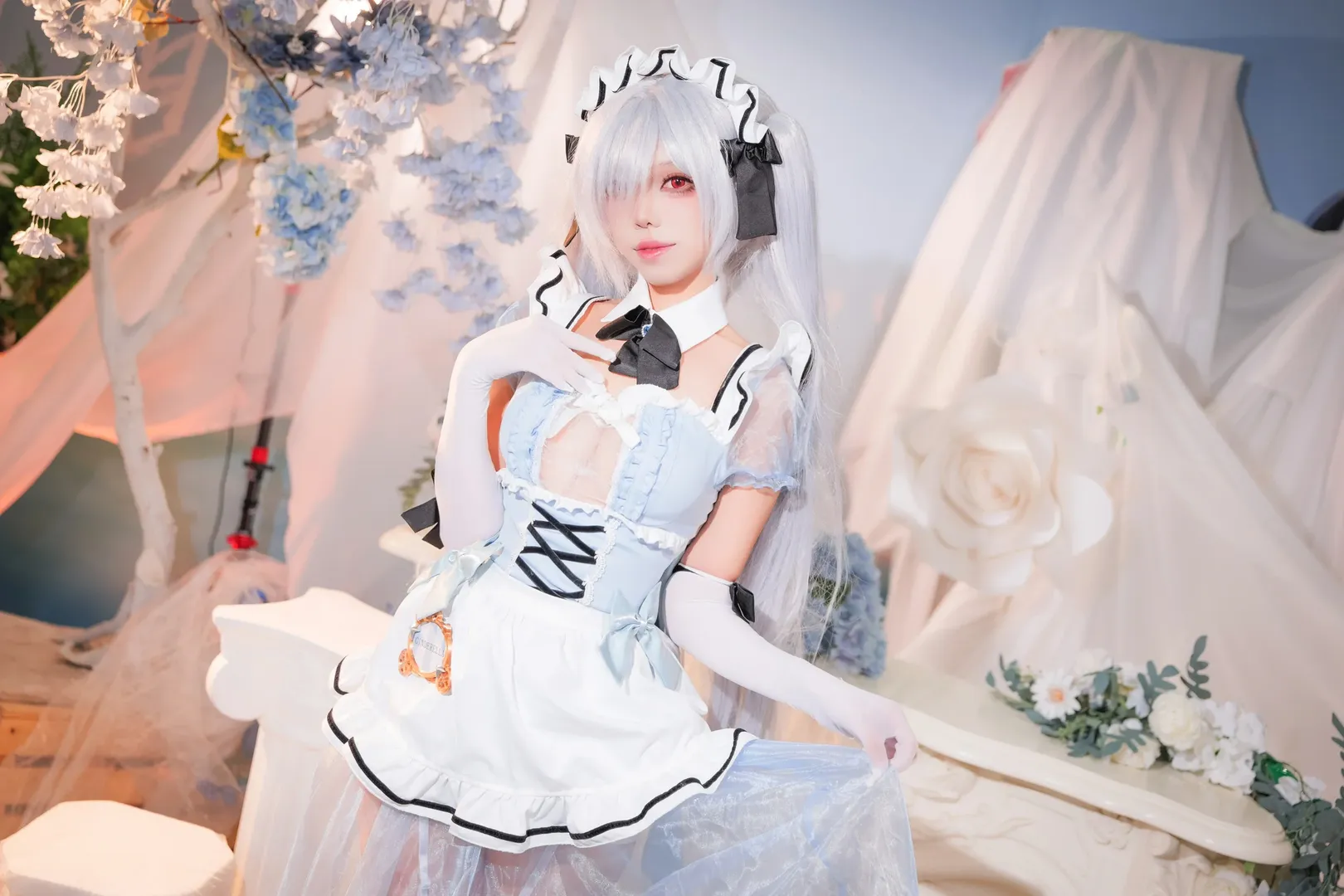 【灰姑娘cos】Nikke胜利女神女仆装萤火虫漫展实拍 - 第 7 张